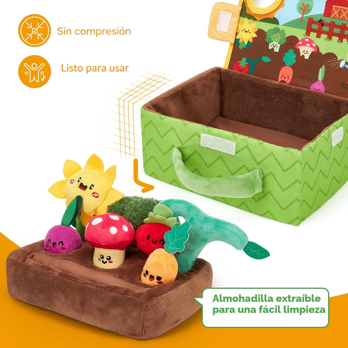 hahaland Juguetes para bebés de 6 a 12 meses - Frutas Verduras Jard...