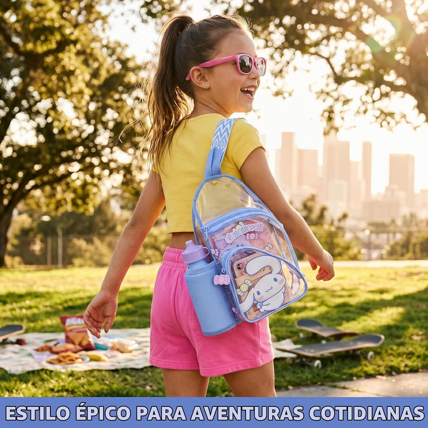 Get Trend Hello Kitty | Kuromi | Cinnamoroll - Bolso cruzado transp...