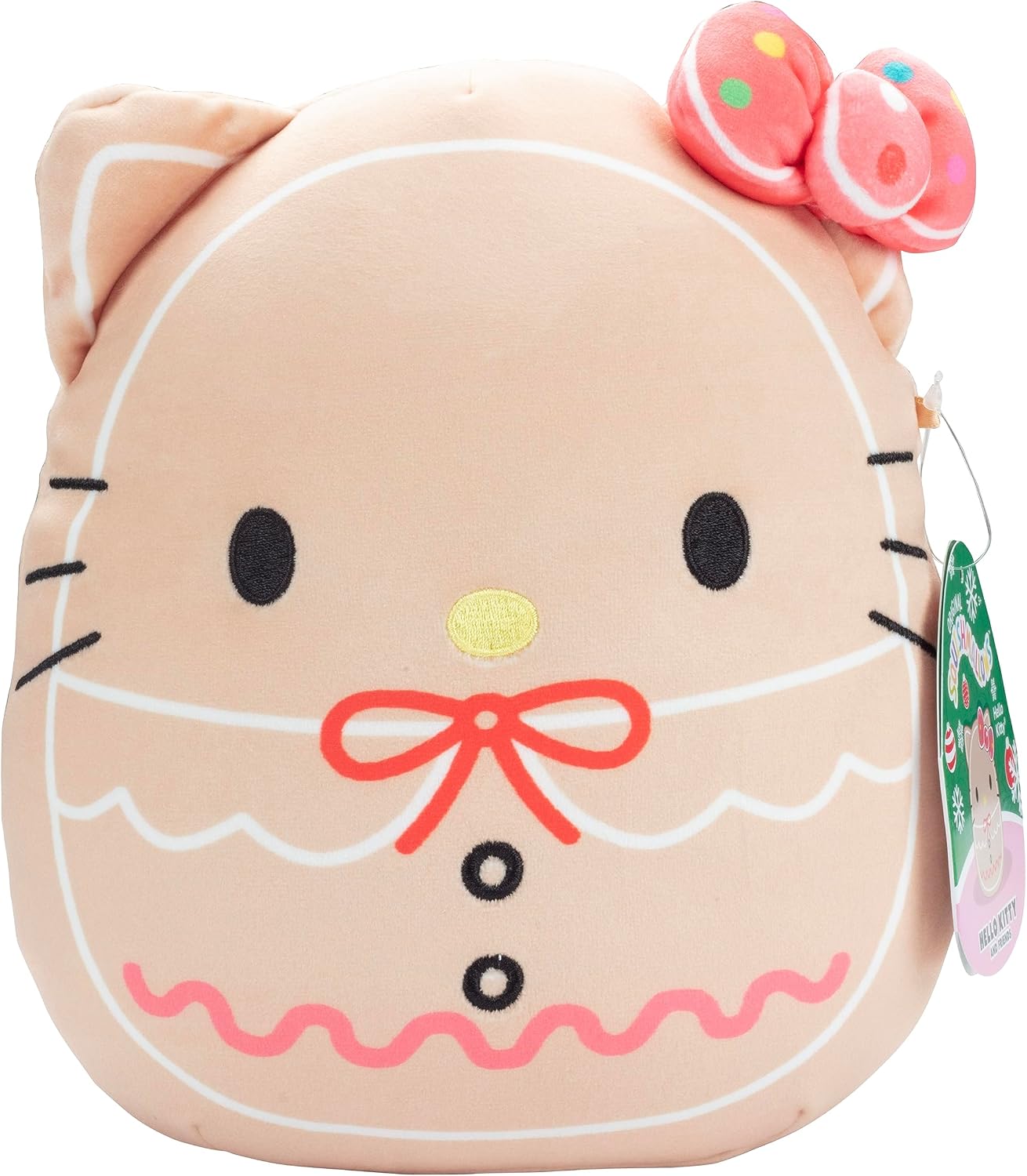 Squishmallows Galleta de jengibre original de Hello Kitty de 8 pulg...