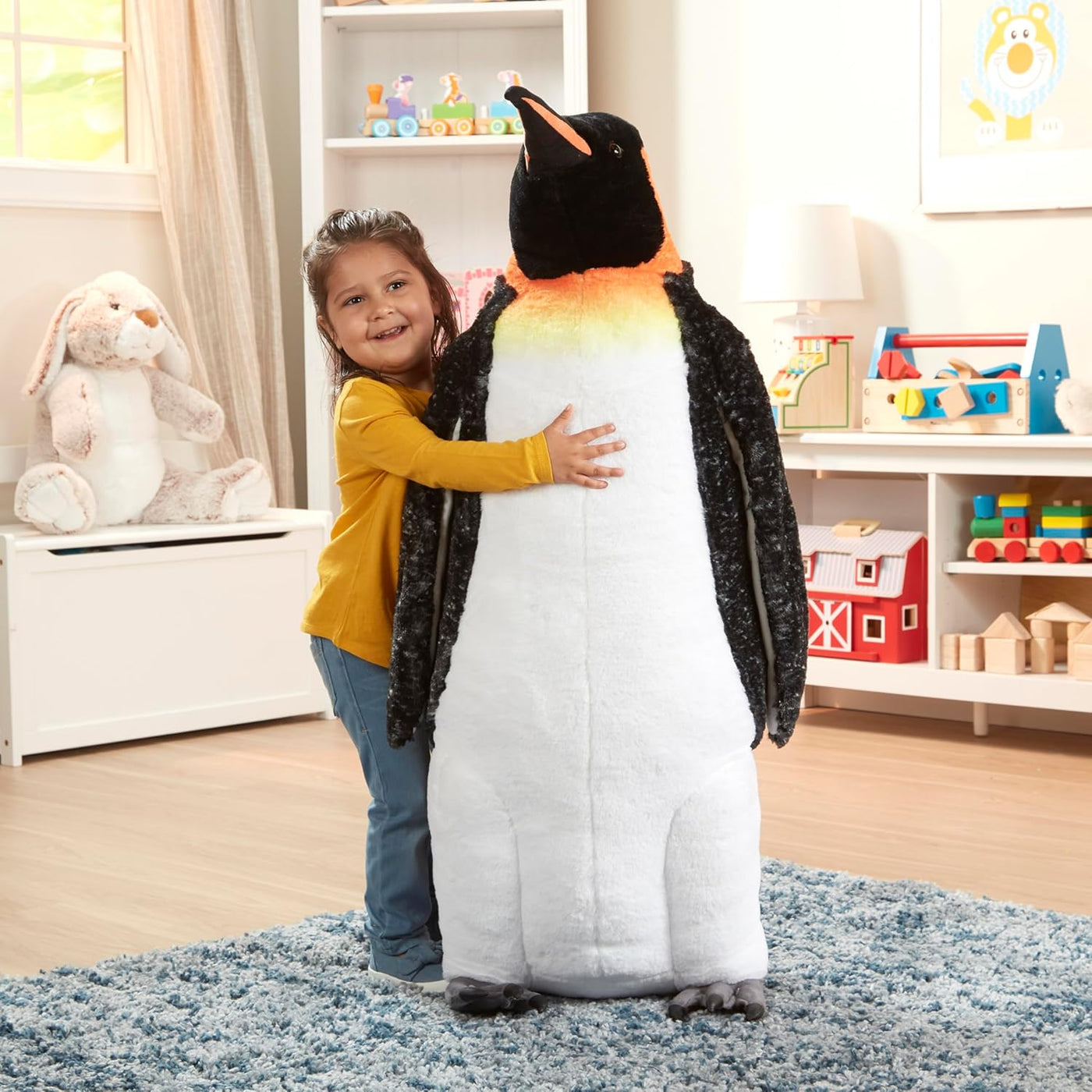 Melissa & Doug Peluche gigante realista de pingüino emperador d...