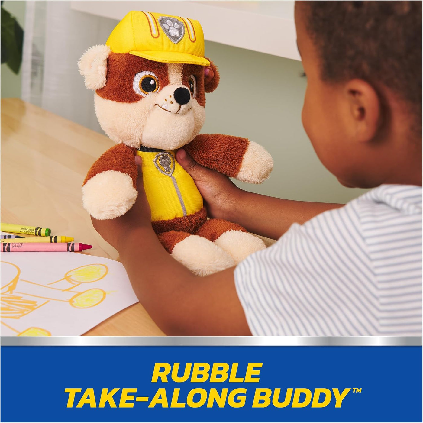 GUND PAW Patrol - Juguete oficial de peluche de Rubble Take Along B...