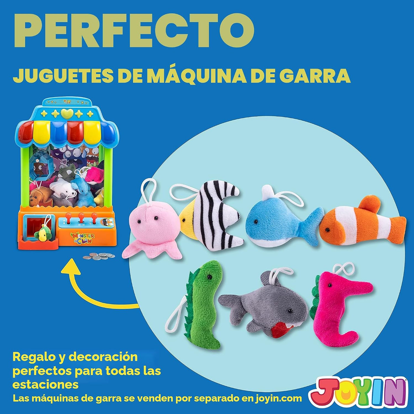 JOYIN 24 piezas de juguetes de peluche de animales marinos mini (24...