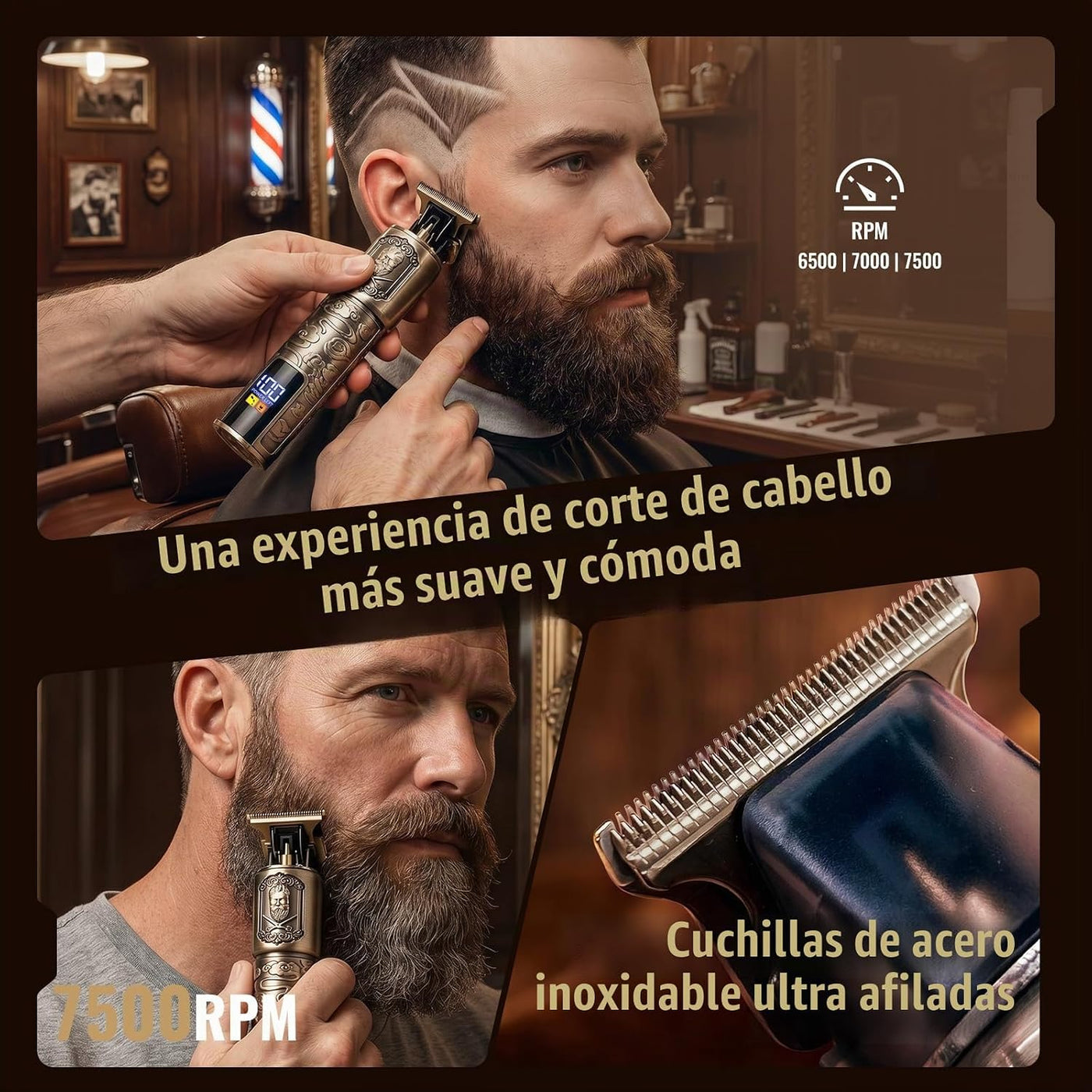 Ufree Afeitadora de papel y recortadora de pelo de barba, maquinill...