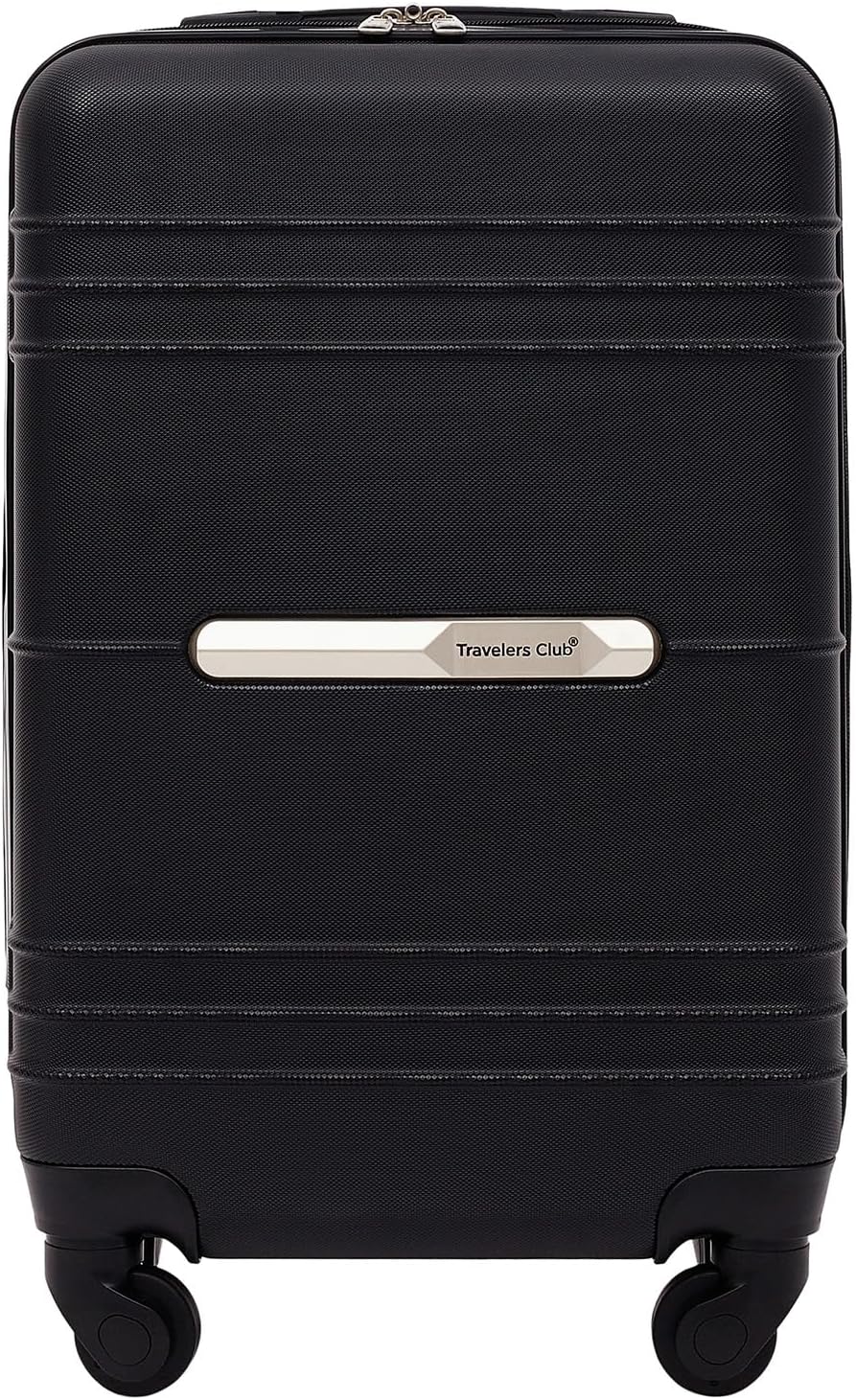 Travelers Club Equipaje de mano Richmond Spinner de 22", Negro