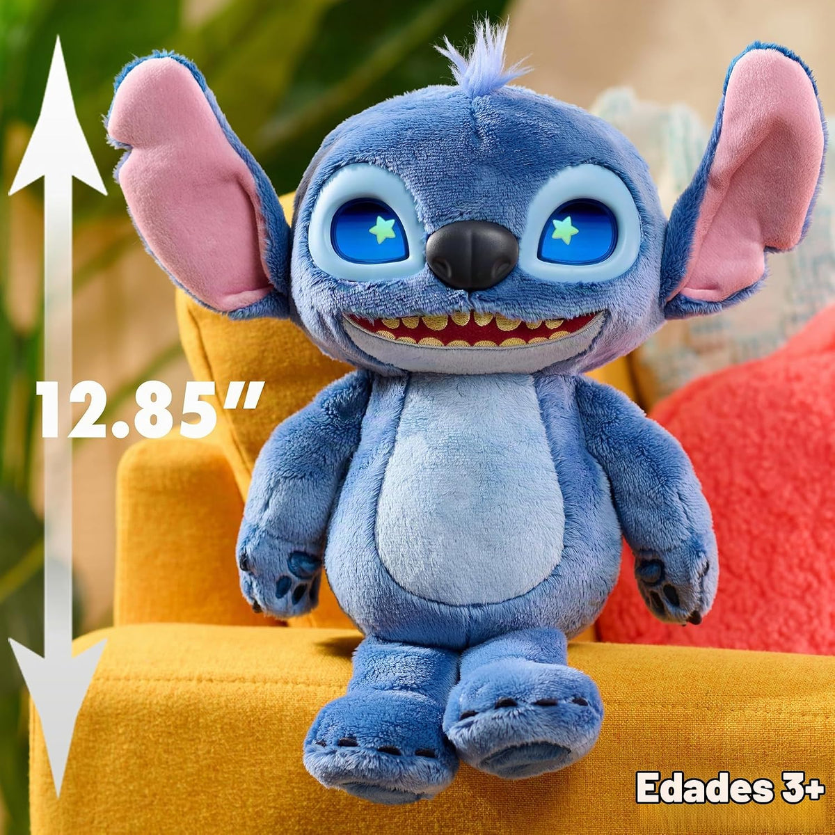 Disney Stitch Just Play Many Moods - Peluche interactivo de 14 pulg...