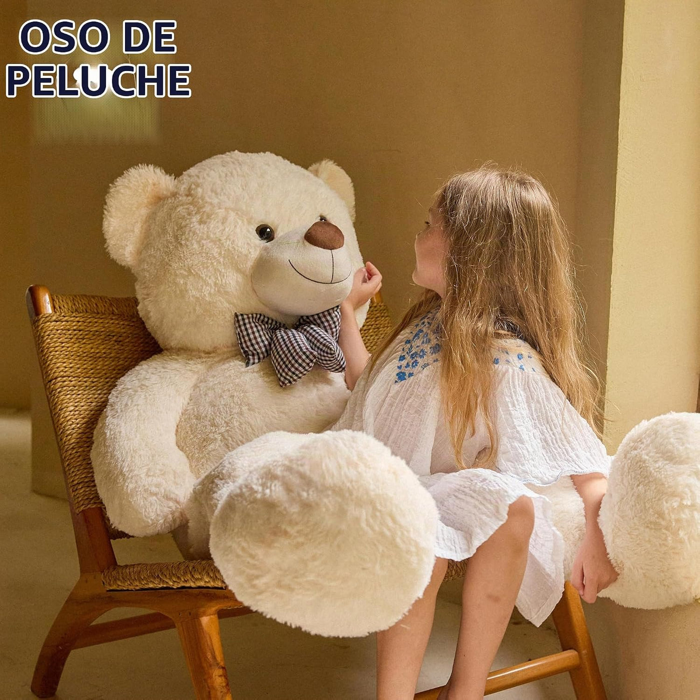 Oso de peluche gigante grande de 47 pulgadas, animales de peluche,...