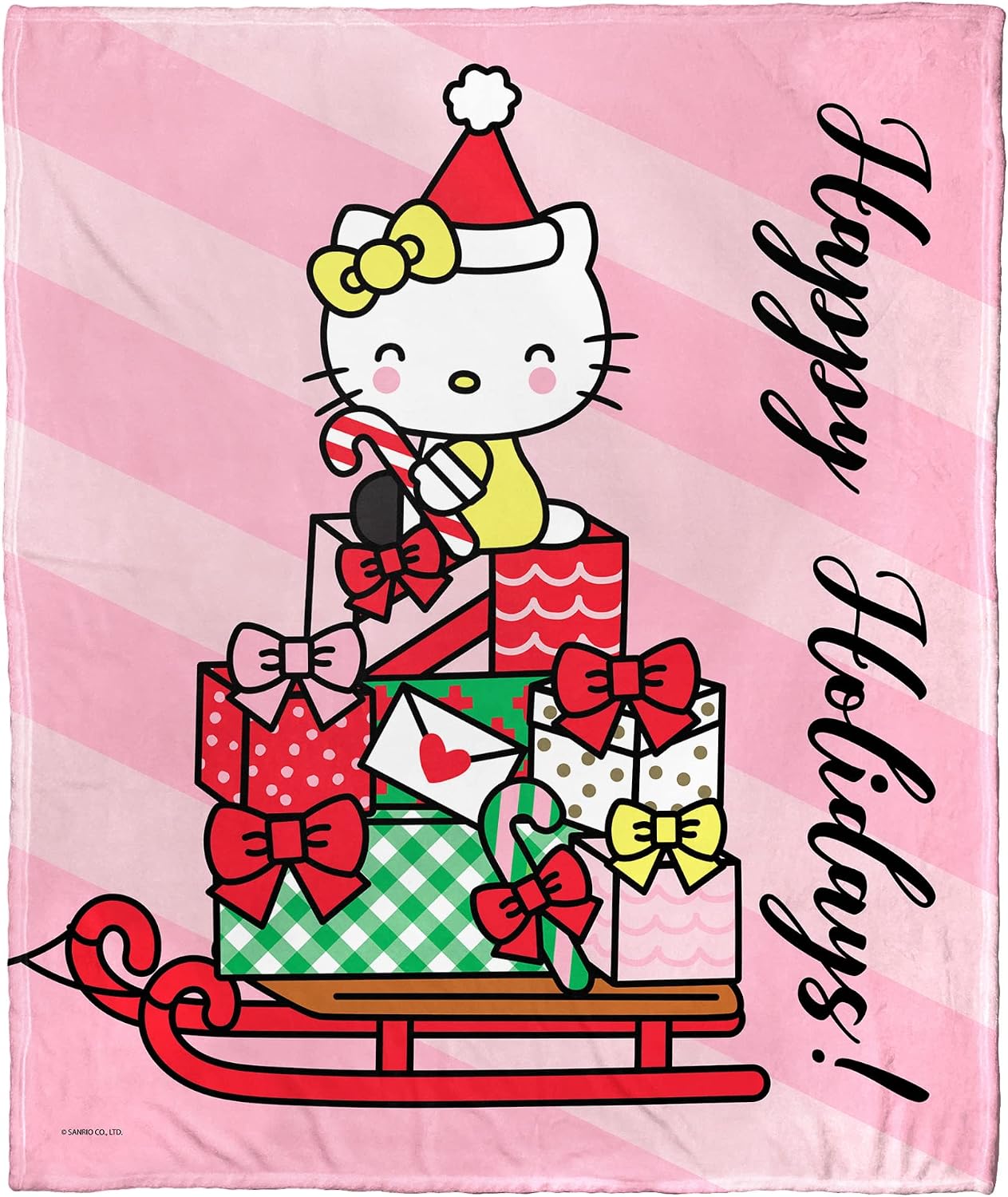 Northwest Hello Kitty - Manta de seda táctil, 50 x 60 pulgadas, Hap...