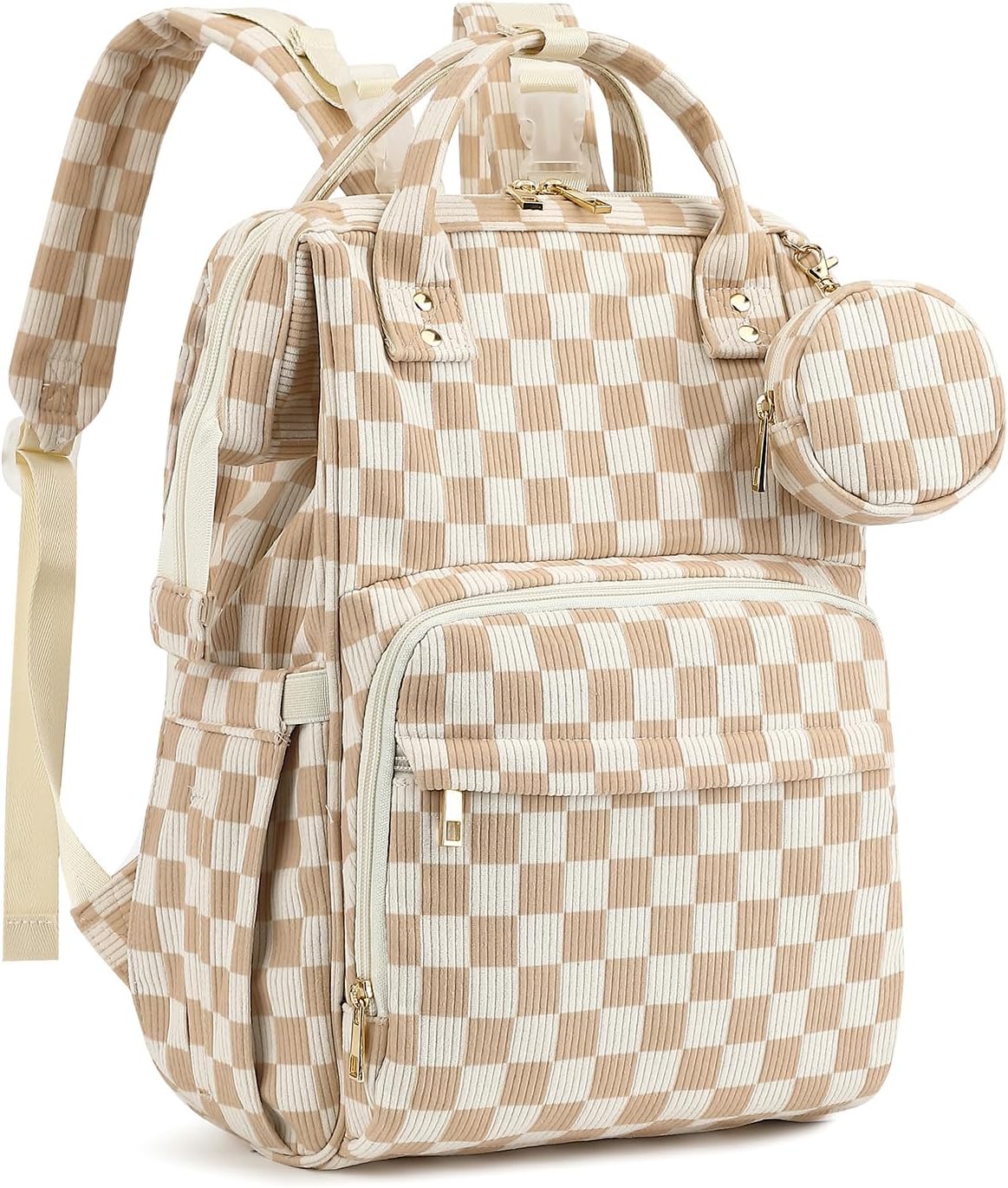 Mochila de pana, bolsa de pañales multifunción de gran capacidad pa...