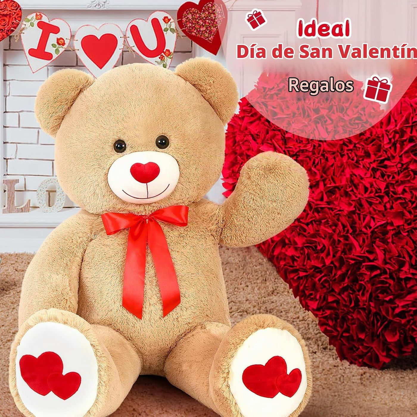 Oso de peluche gigante Tezituor de 4 pies - Gran oso de peluche con...