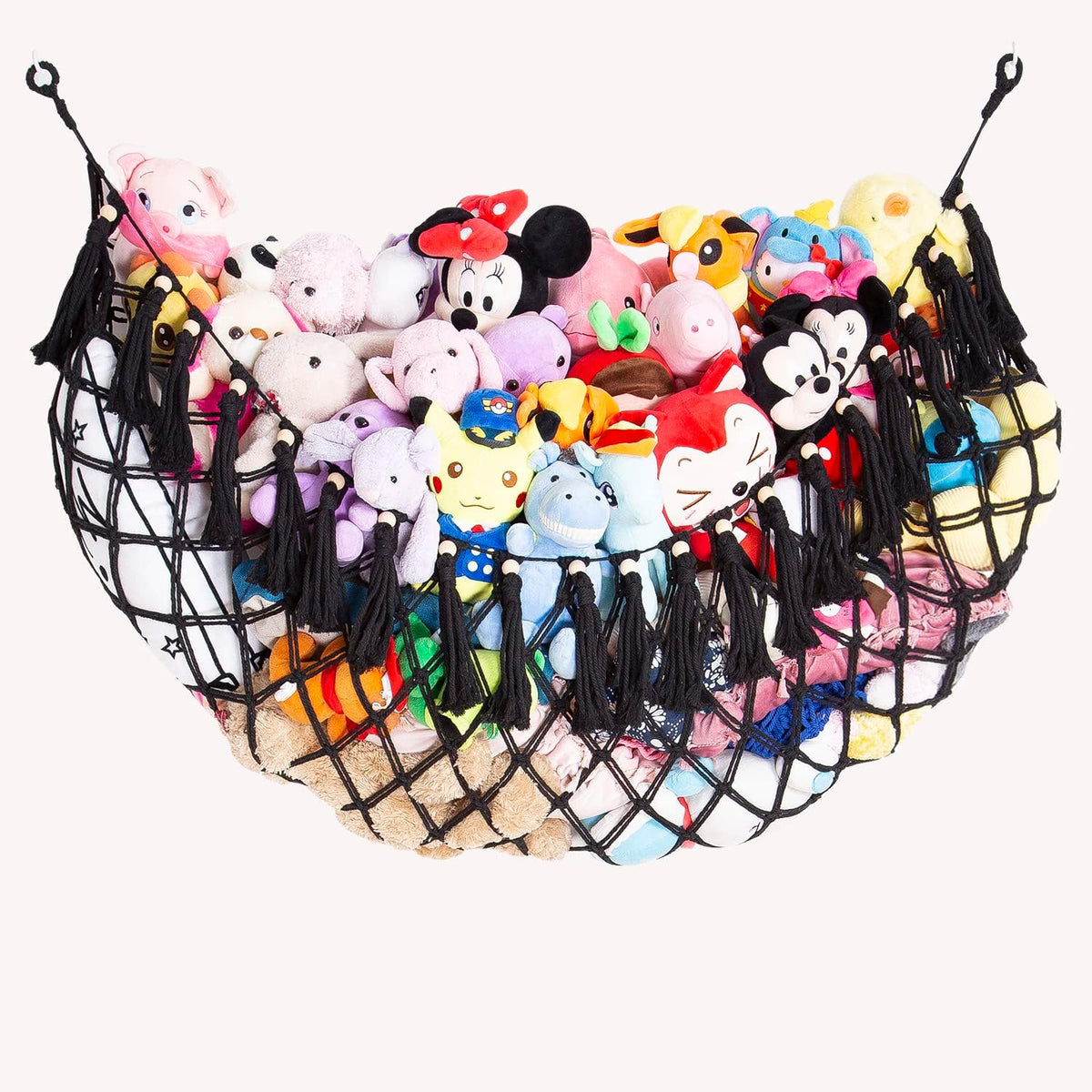 YKBU Red grande para animales de peluche o hamaca de macramé para e...