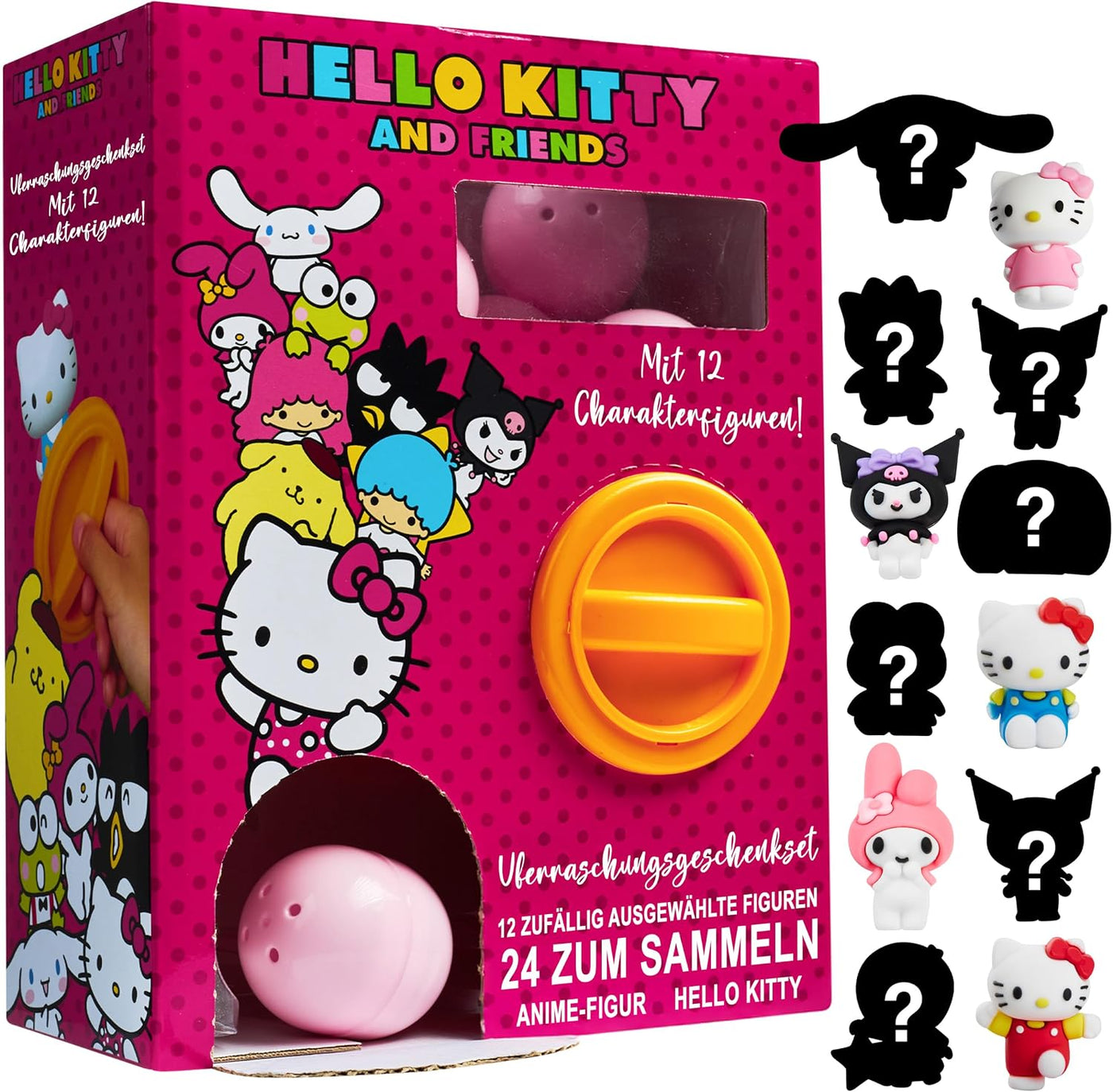 Hello Kitty y amigos: cápsulas sorpresa misteriosas con 12 piezas d...
