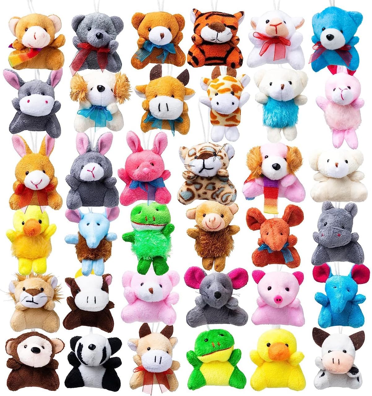JOYIN Paquete de 36 mini juguetes de peluche de animales surtidos (...