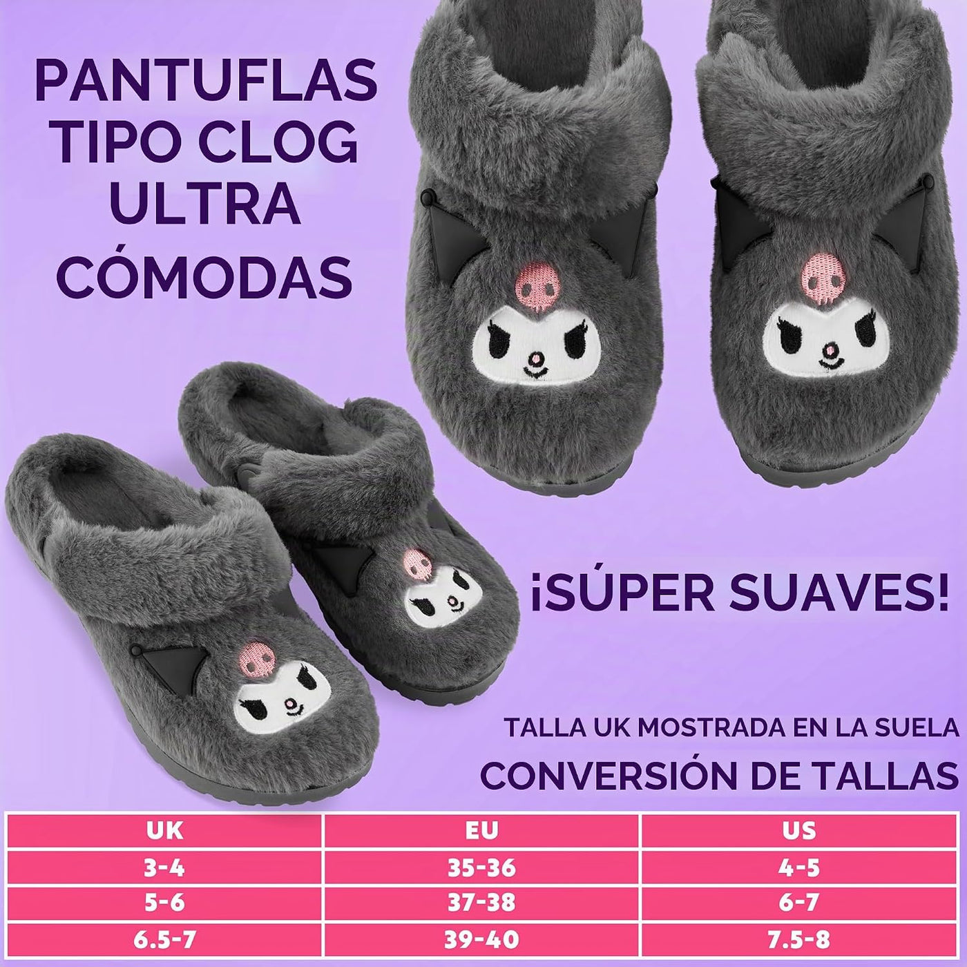 Zuecos Hello Kitty de Sanrio para mujer, adolescentes, zuecos acoge...