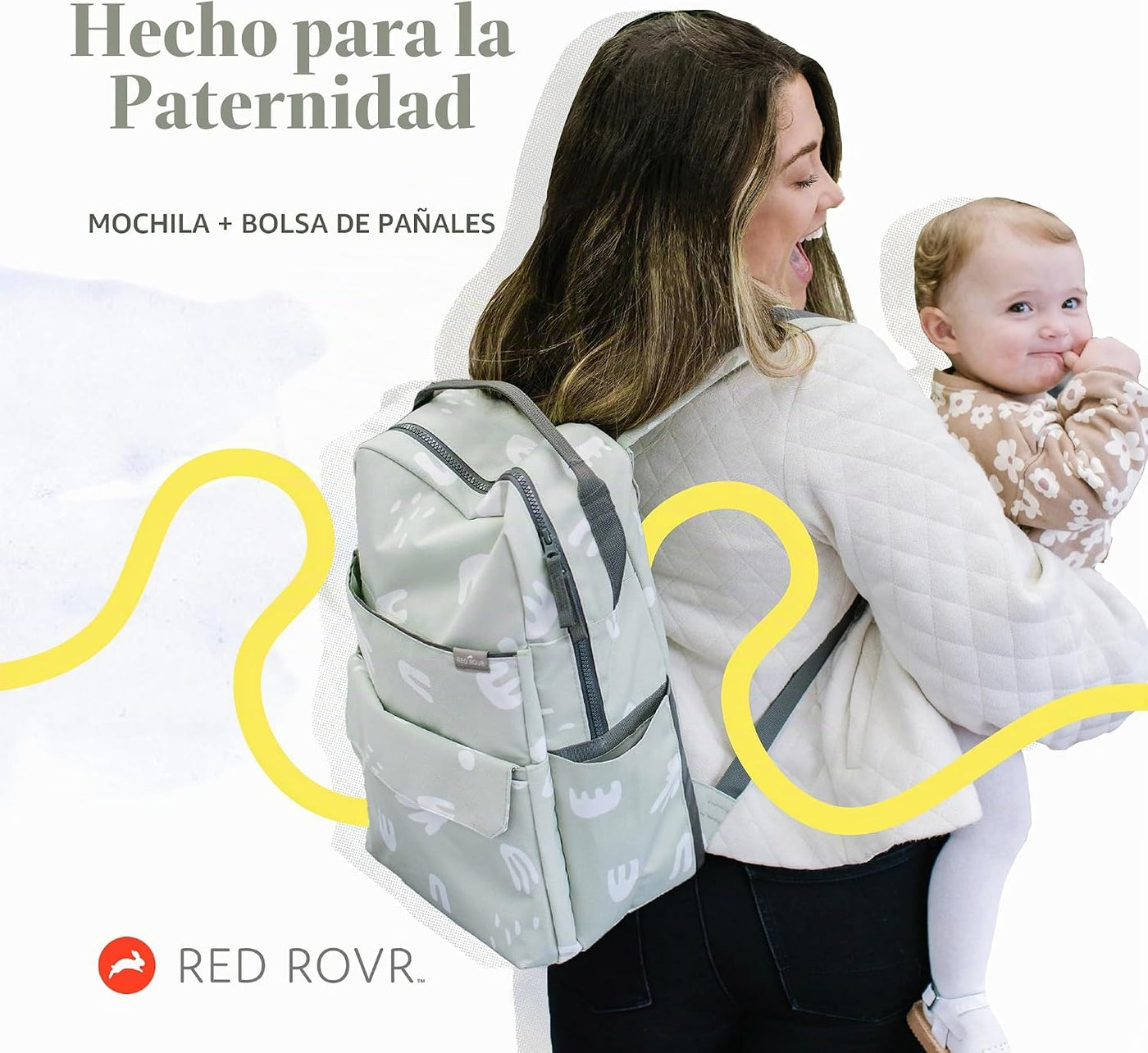 RED ROVR Roo - Mochila para pañales \u2013 1.1 libras, ligera, resi...