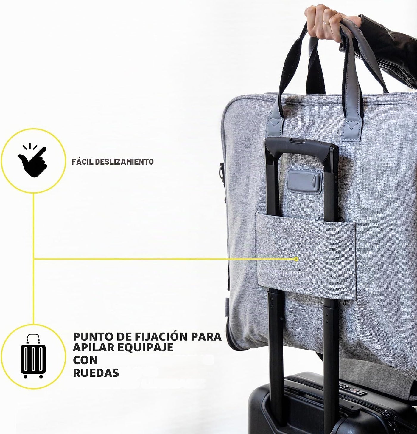 ZEGUR Bolsa de ropa de alta calidad para llevar - Cuelga 4 trajes -...