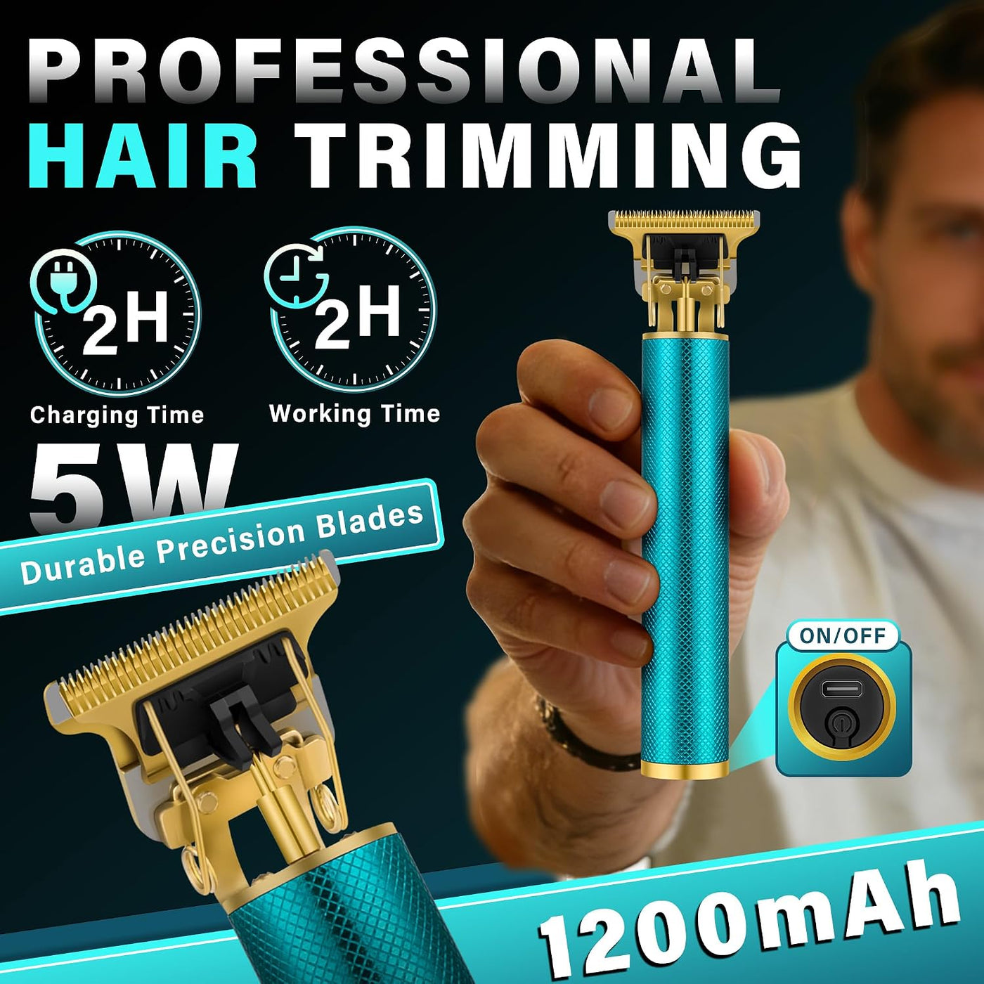 LQT Cortapelos para hombres profesionales, kits y juegos de recorta...
