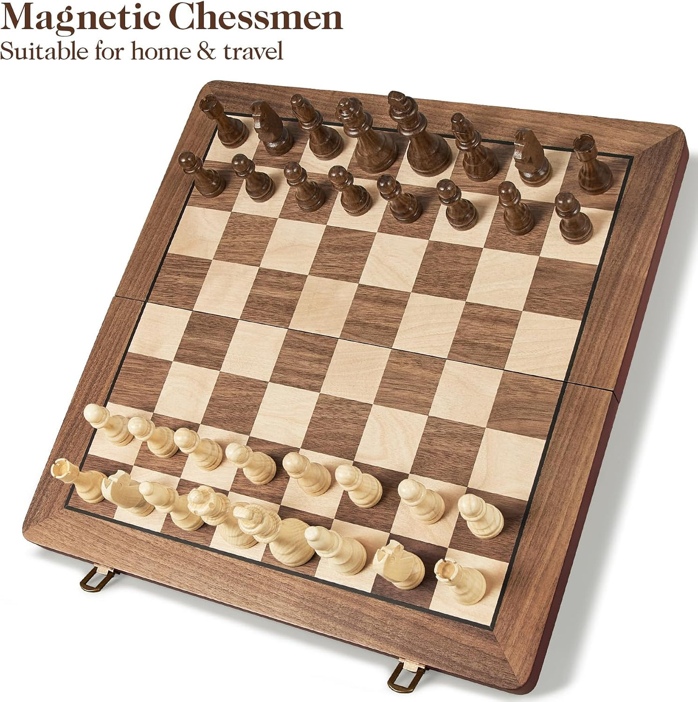 Ajedrez Magnético de Madera 17"