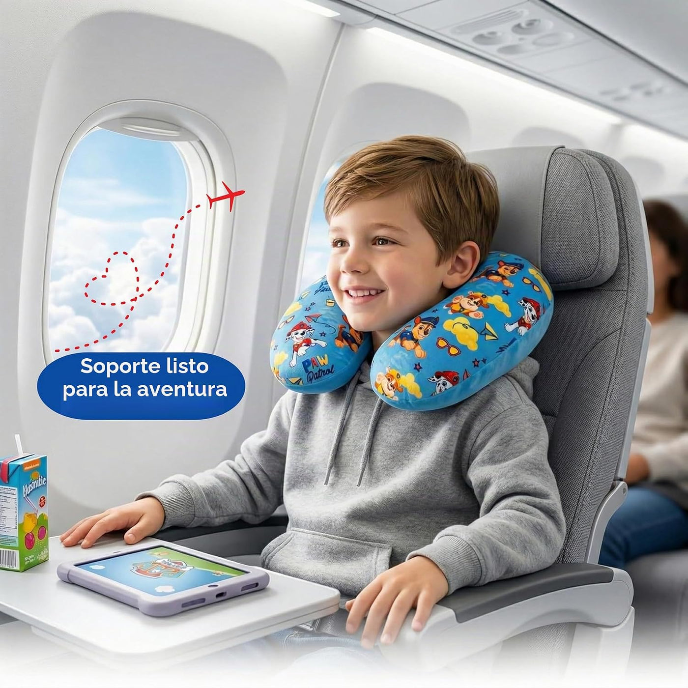 Paw Patrol - Almohada de cuello para niño, accesorios de viaje súpe...