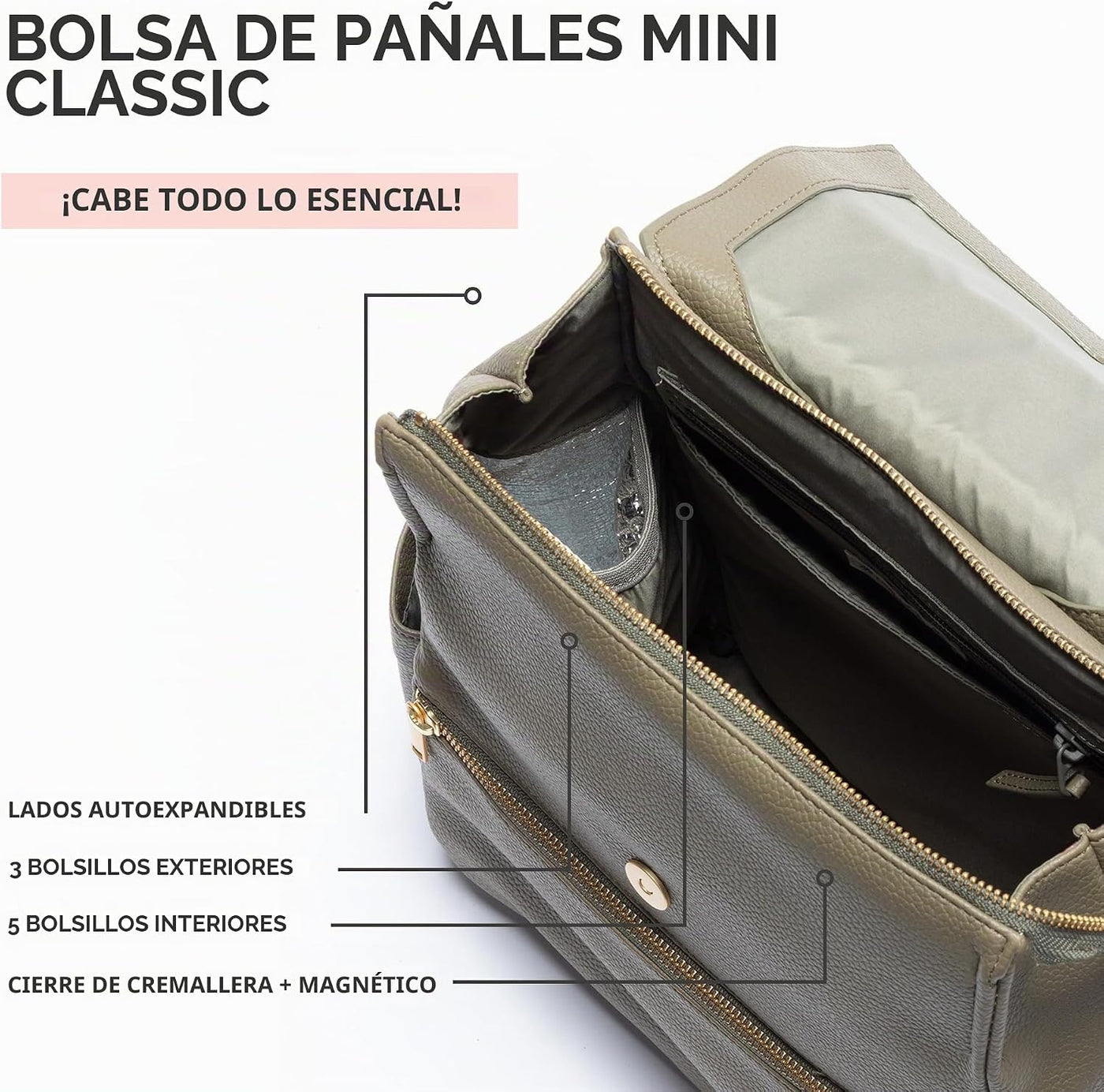 Freshly Picked Mini Pañalera II Mochila \u2013 Bolsa de bebé pequeñ...
