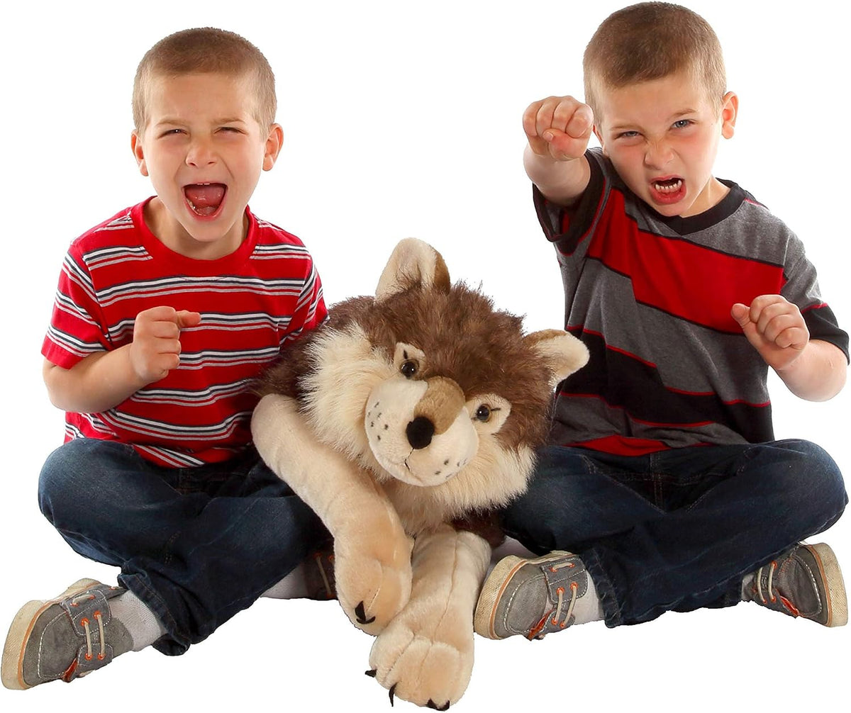 Wild Republic - Peluche Jumbo de lobo, animal gigante de peluche, j...