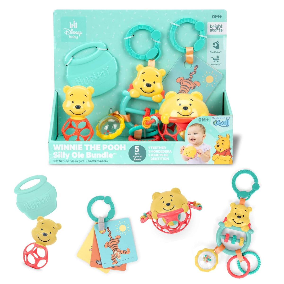 Bright Starts Disney Baby Winnie The Pooh Silly Ole - Juego de rega...