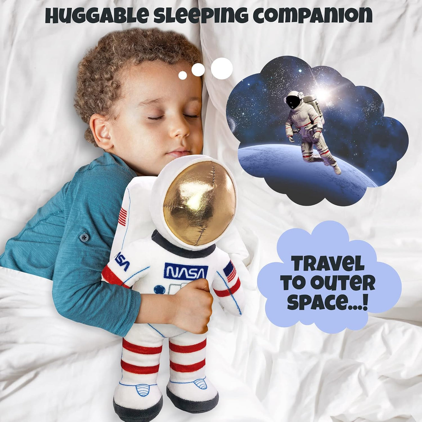 ArtCreativity Figura de astronauta de juguete de peluche súper suav...