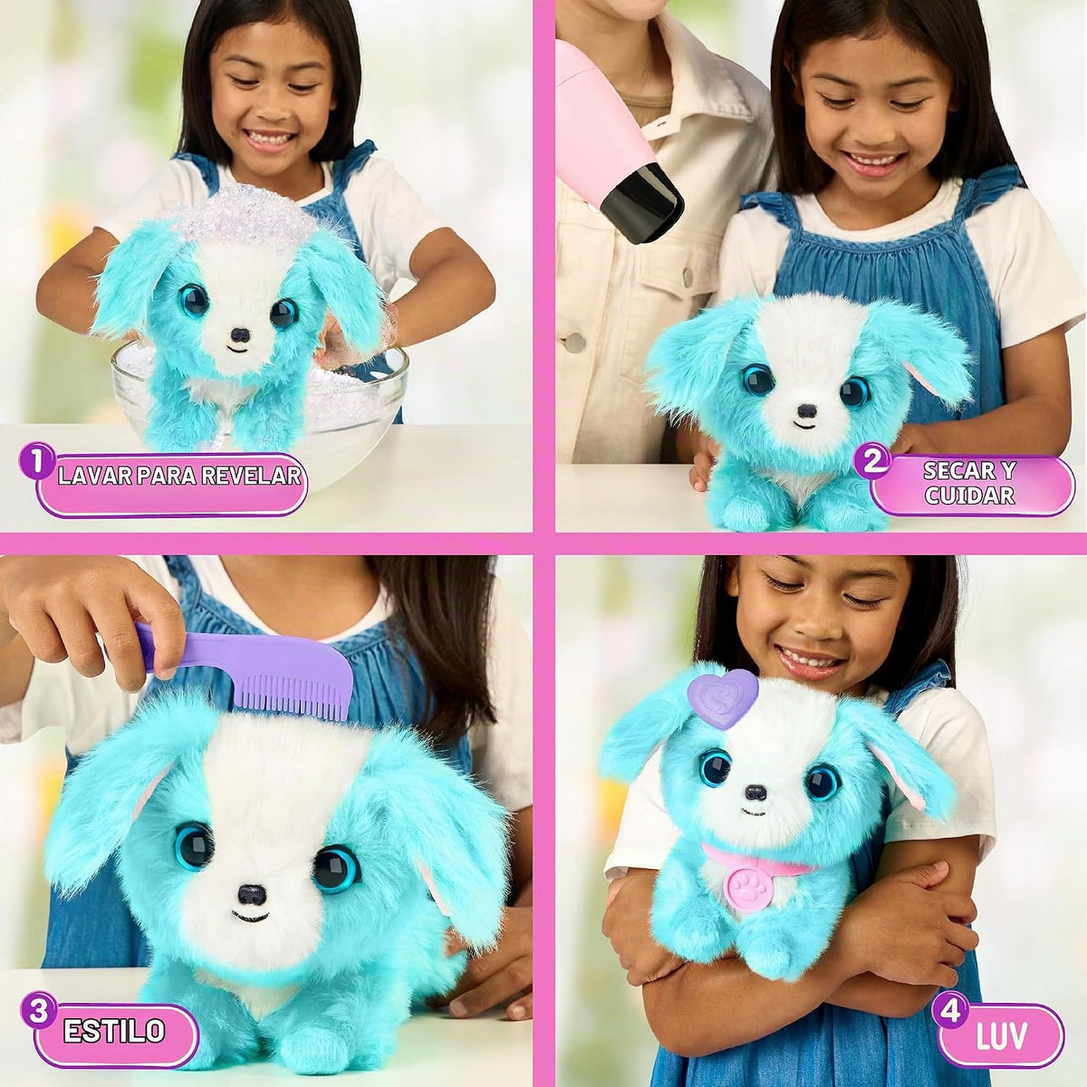 ScruffaLuvs Mascota sorpresa azul, juguete de peluche misterioso, l...
