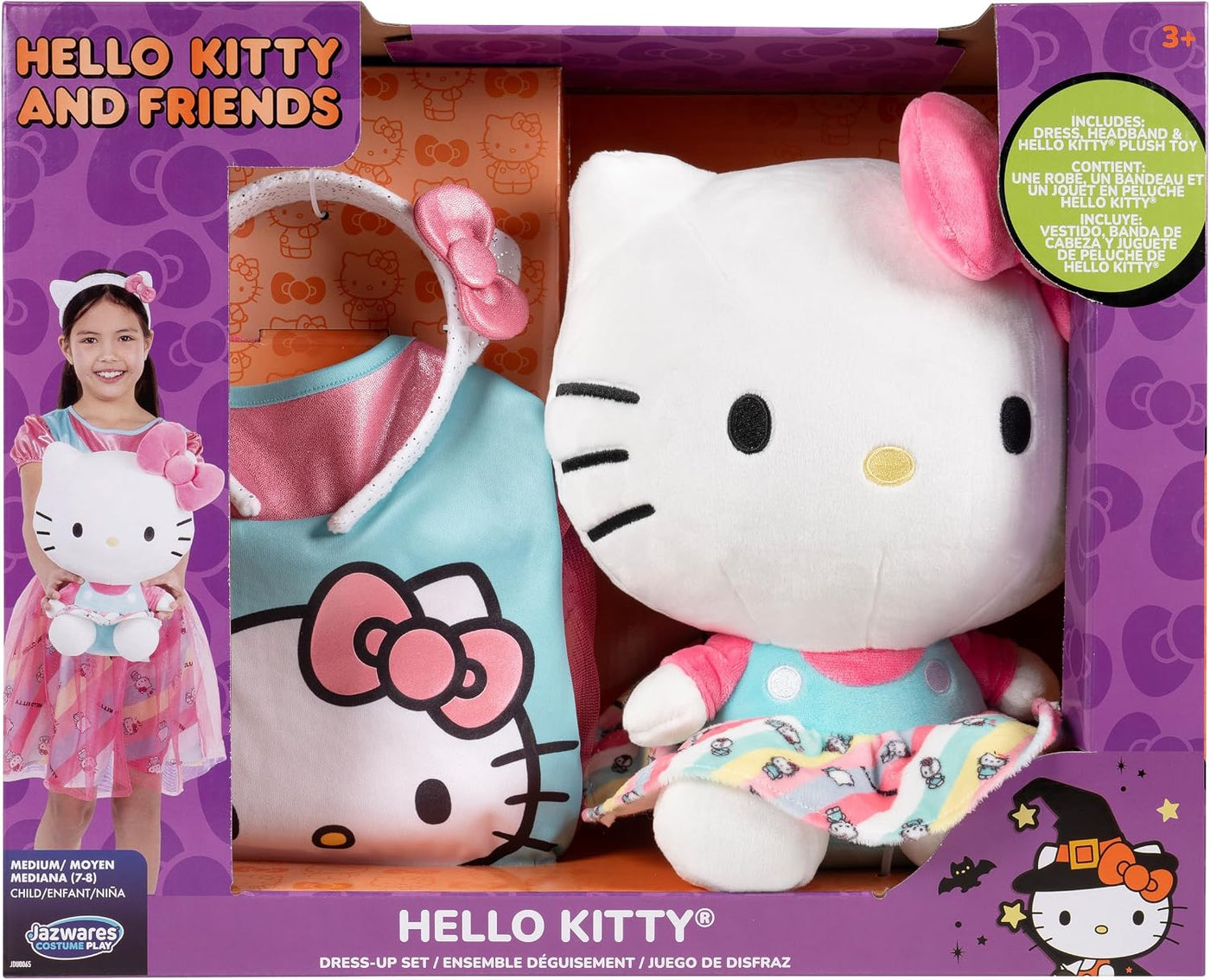Jazwares Costume Play Hello Kitty - Juego de disfraz oficial para j...