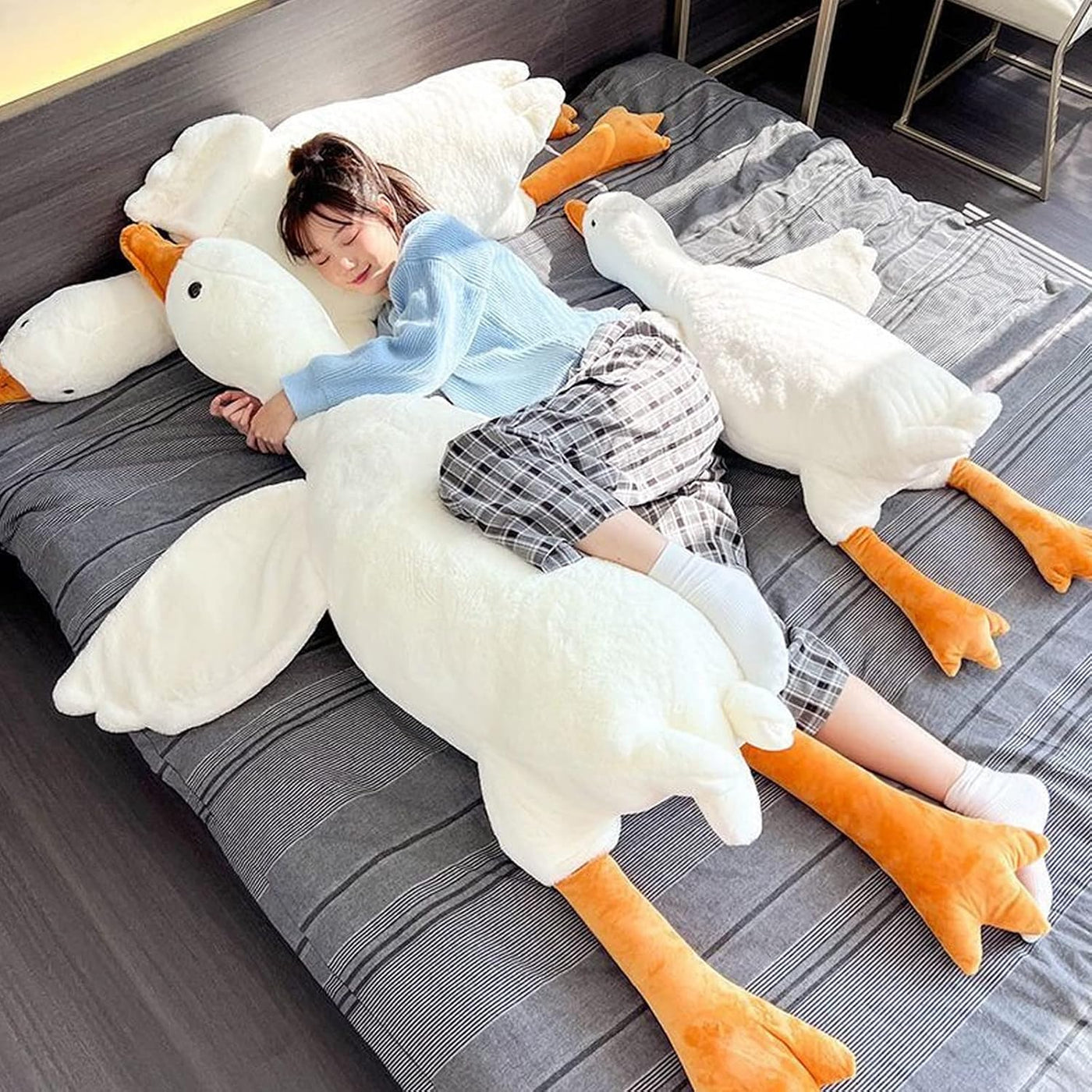 Grafingy Peluche de cisne, 35.43 pulgadas, 5.5 libras, animales de...