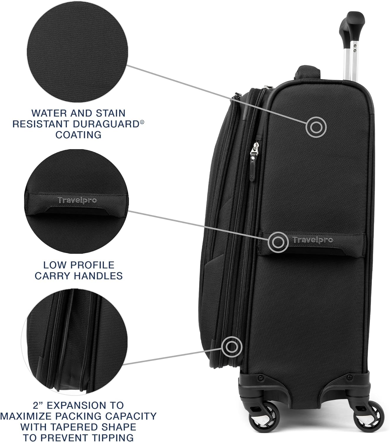 Travelpro Maxlite 5 | Maleta giratoria extensible de 21 pulgadas, N...