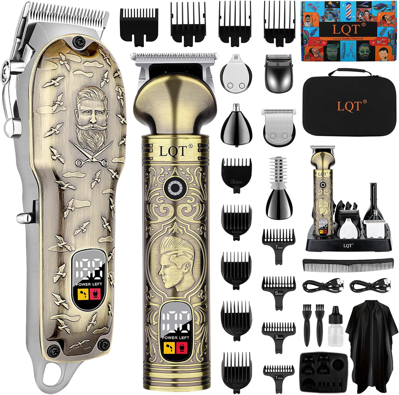 LQT Cortadora de pelo profesional para hombres, cortadora de peluqu...