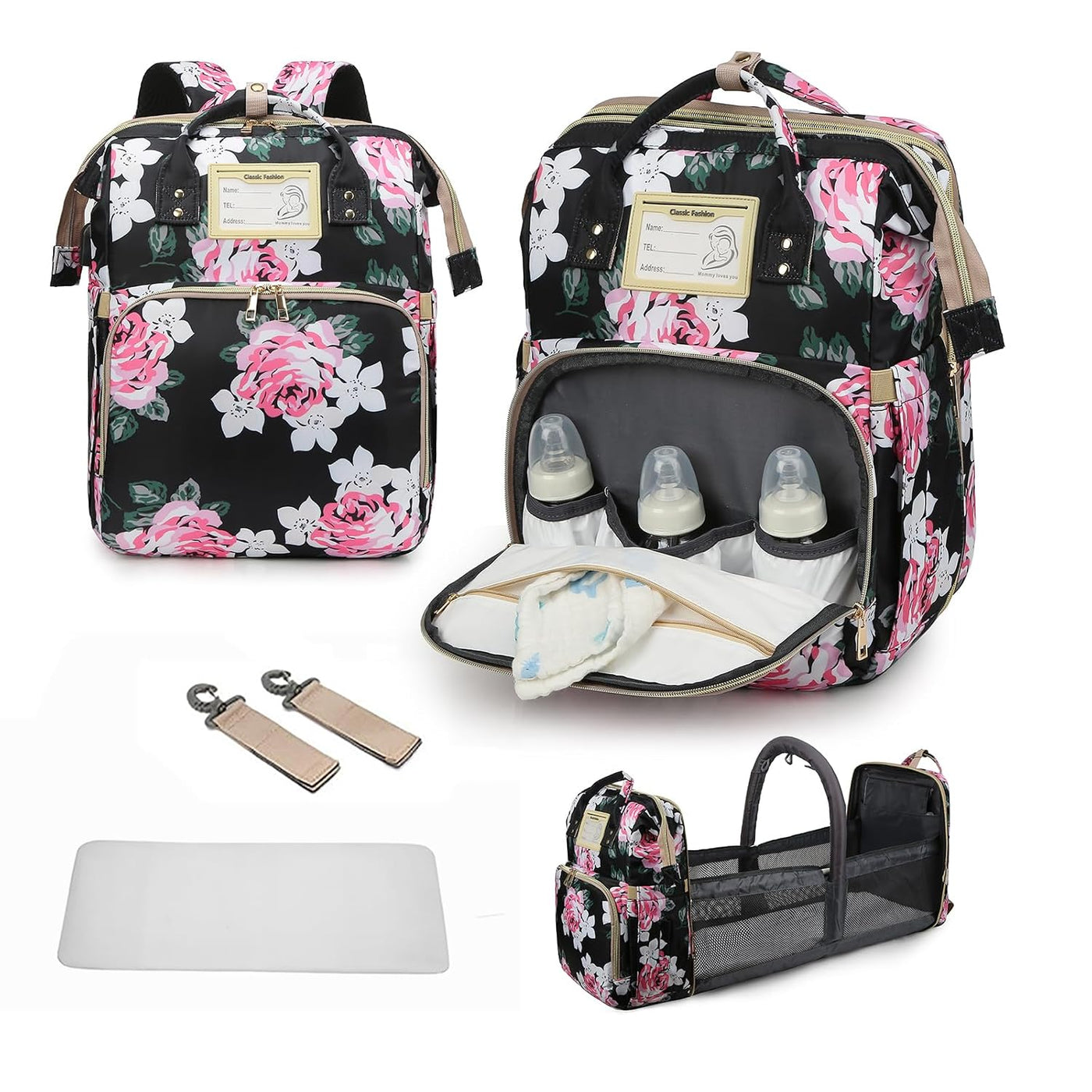 GurZinn Mochila Bolsa para Pañales Impermeable Bolsa para Bebé de G...