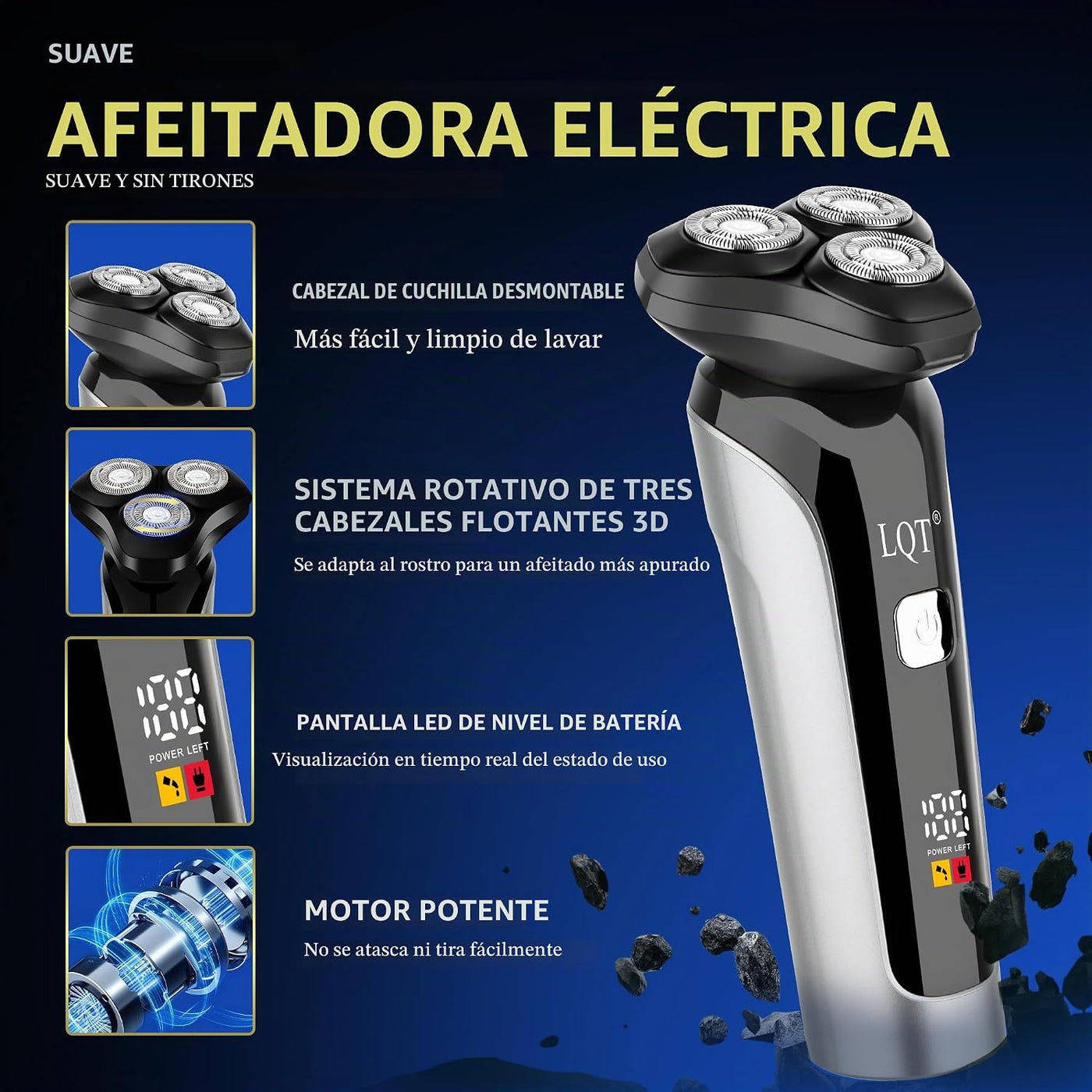 LQT Kit de peluquero profesional para hombres, cortadora de pelo in...