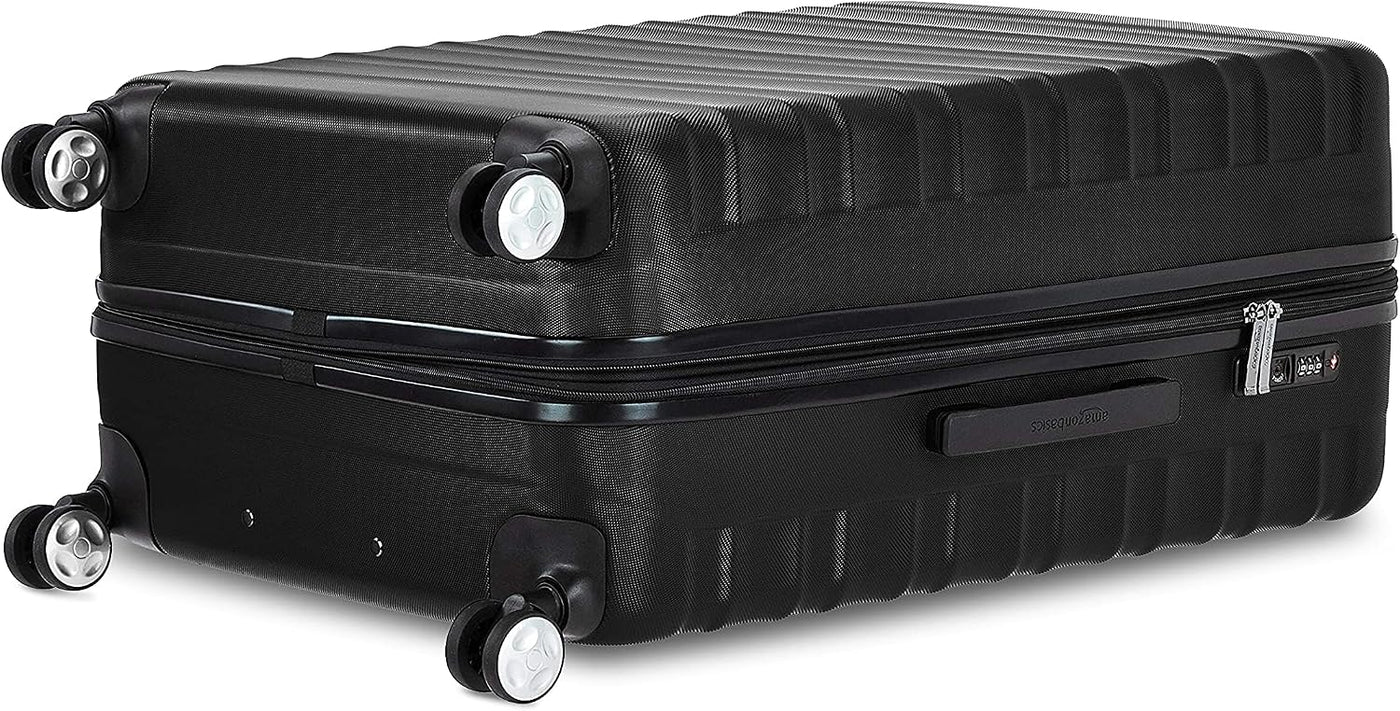 Amazon Basics Maleta rígida con ruedas giratorias Equipaje, Negro