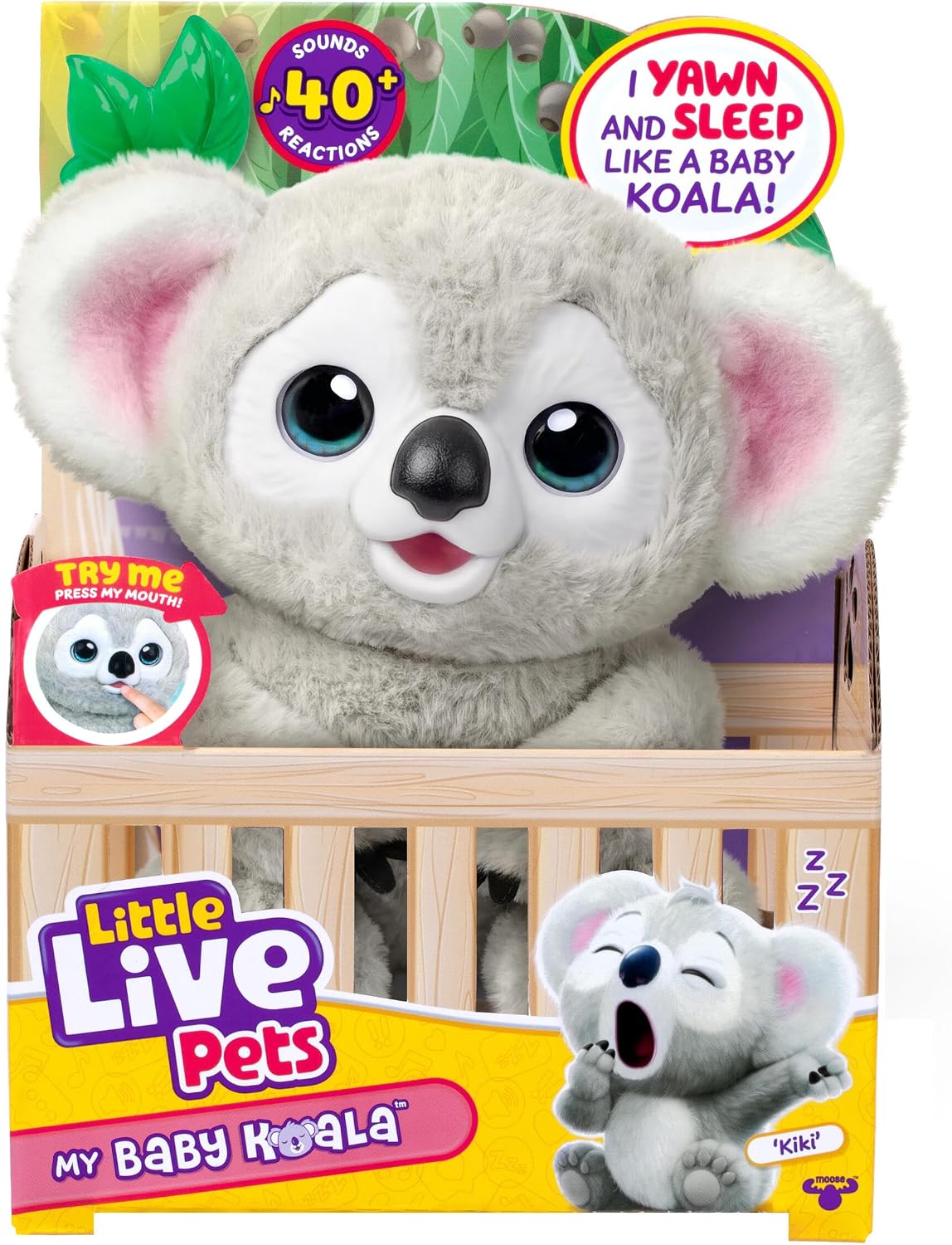 LITTLE LIVE PETS Mi Bebé Koala Kiki, Peluche Koala | Peluche intera...