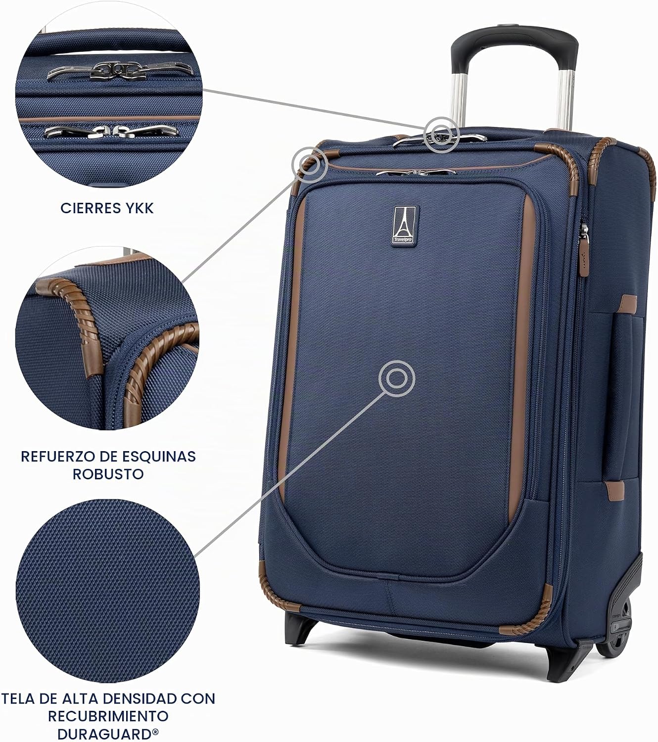 Travelpro Crew Classic Equipaje Ligero de Lado Suave Expandible, Ma...