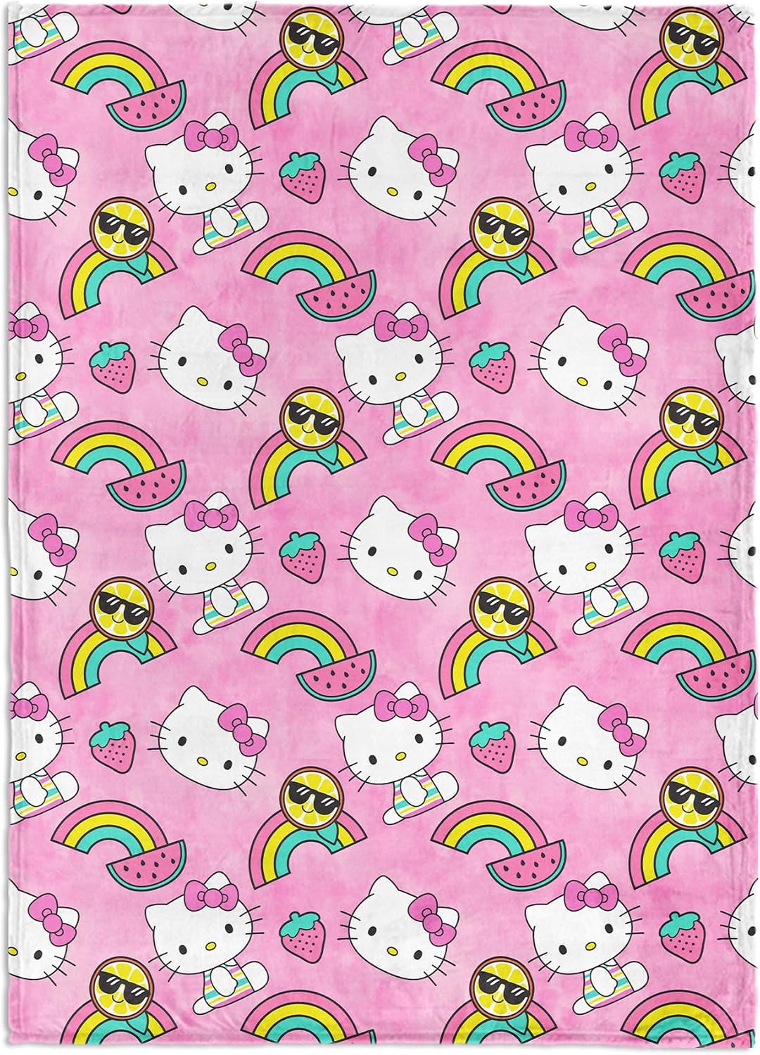 Northwest Hello Kitty - Manta de seda suave y ligera para cama, sof...