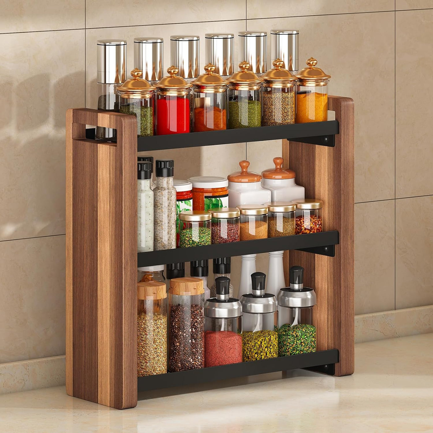 Cozynome Organizador de encimera de baño de 3 niveles, estante de b...