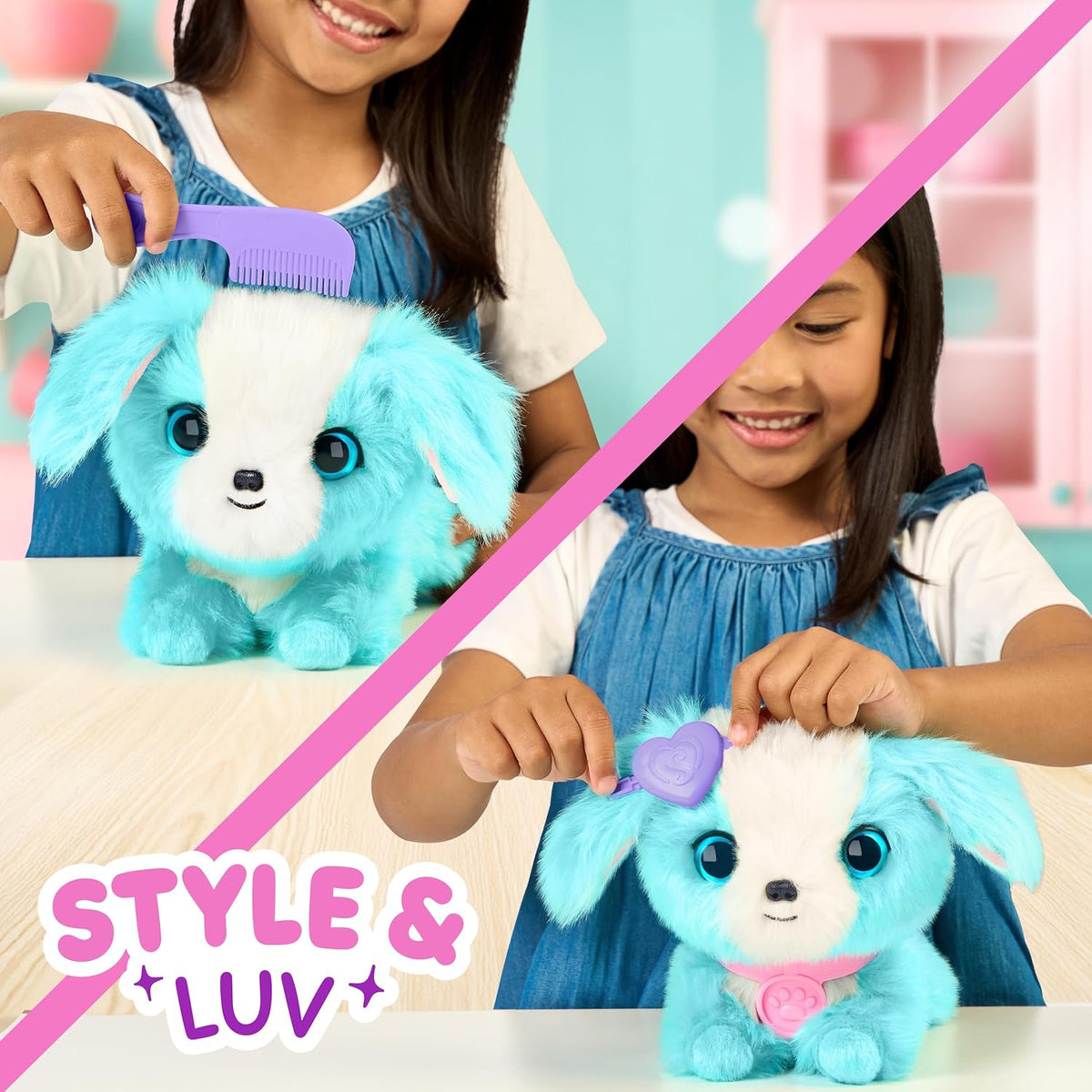 ScruffaLuvs Mascota sorpresa azul, juguete de peluche misterioso, l...