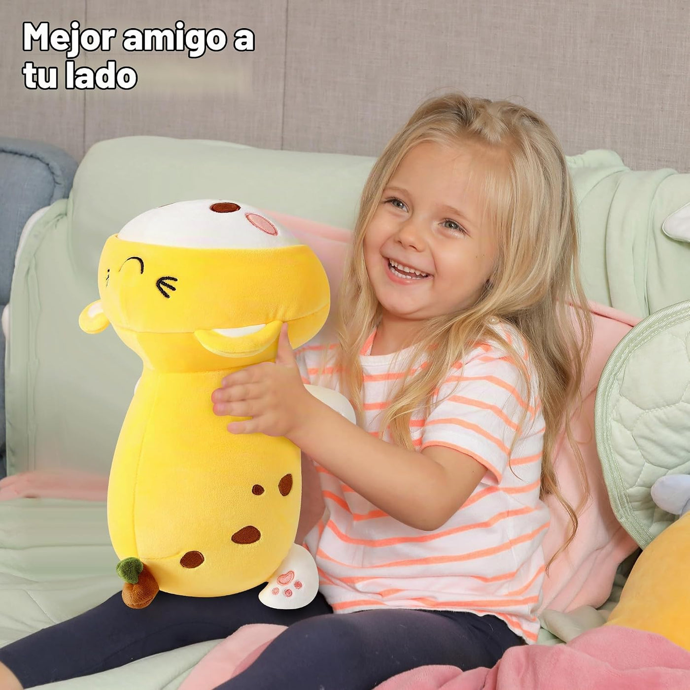 Onsoyours - Lindo gatito plátano gato de peluche juguete de peluche...