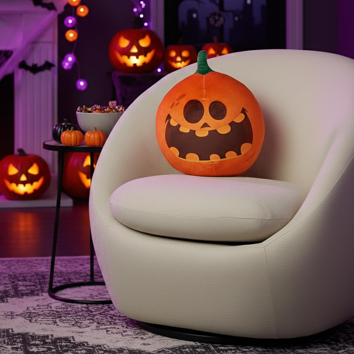 Northwest Almohada de viaje de calabaza de Halloween de 11 pulgadas...