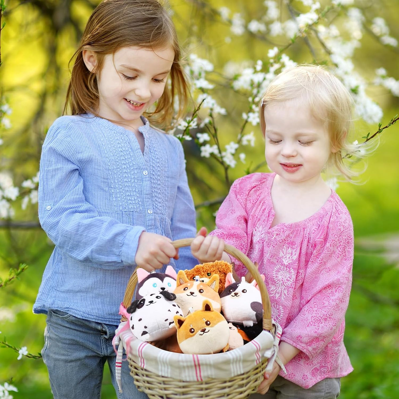 Libima 9 piezas de mini animales de peluche llaveros de 3.15 pulgad...