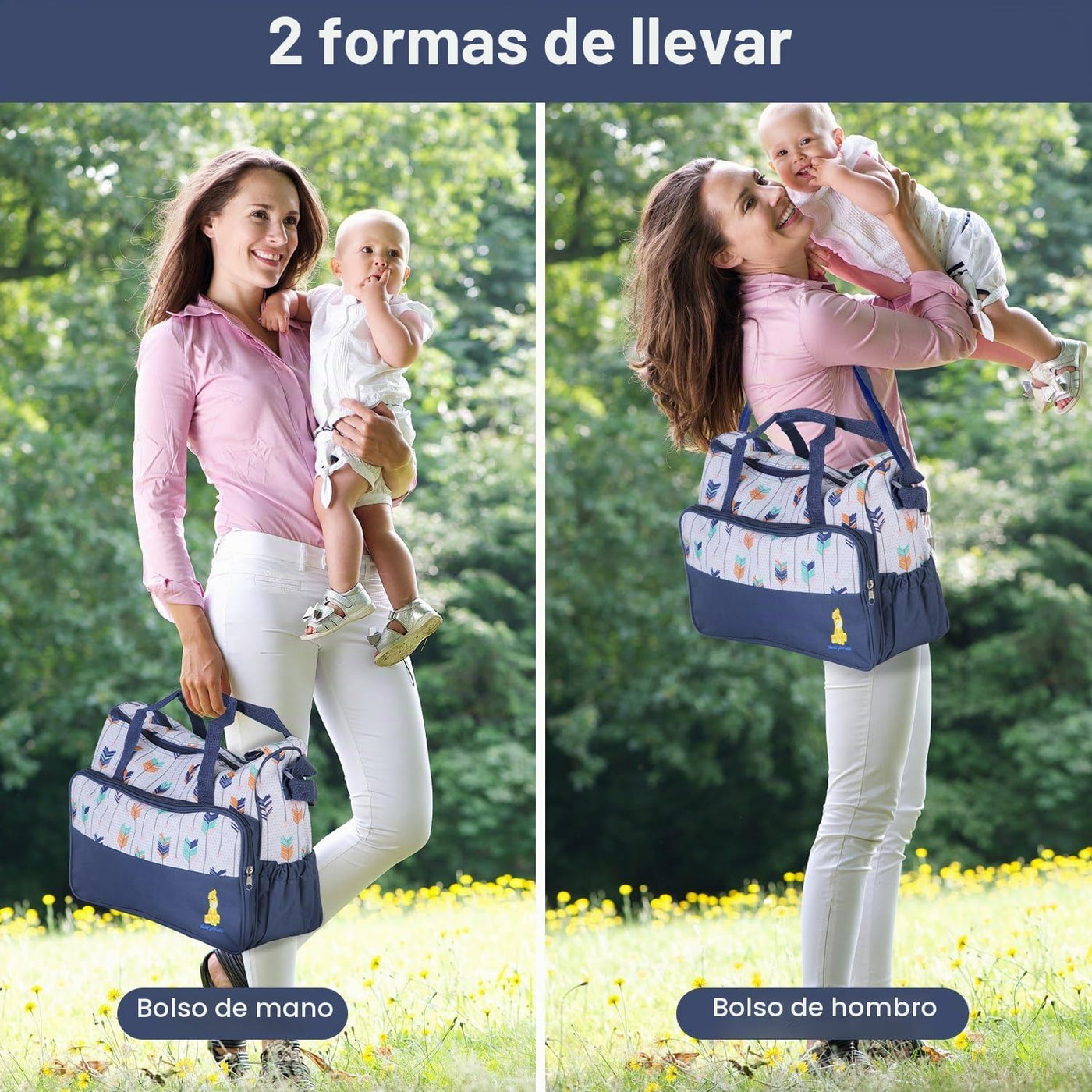 Moclever Juego de 5 bolsas de pañales para bebé, bolsas de bebé par...