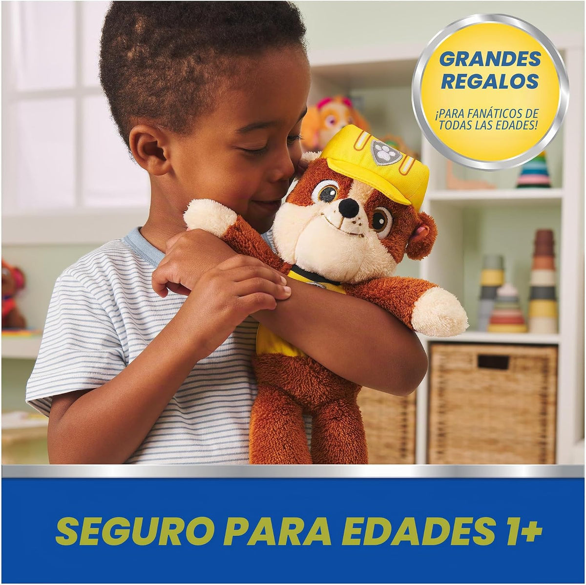 GUND PAW Patrol - Juguete oficial de peluche de Rubble Take Along B...
