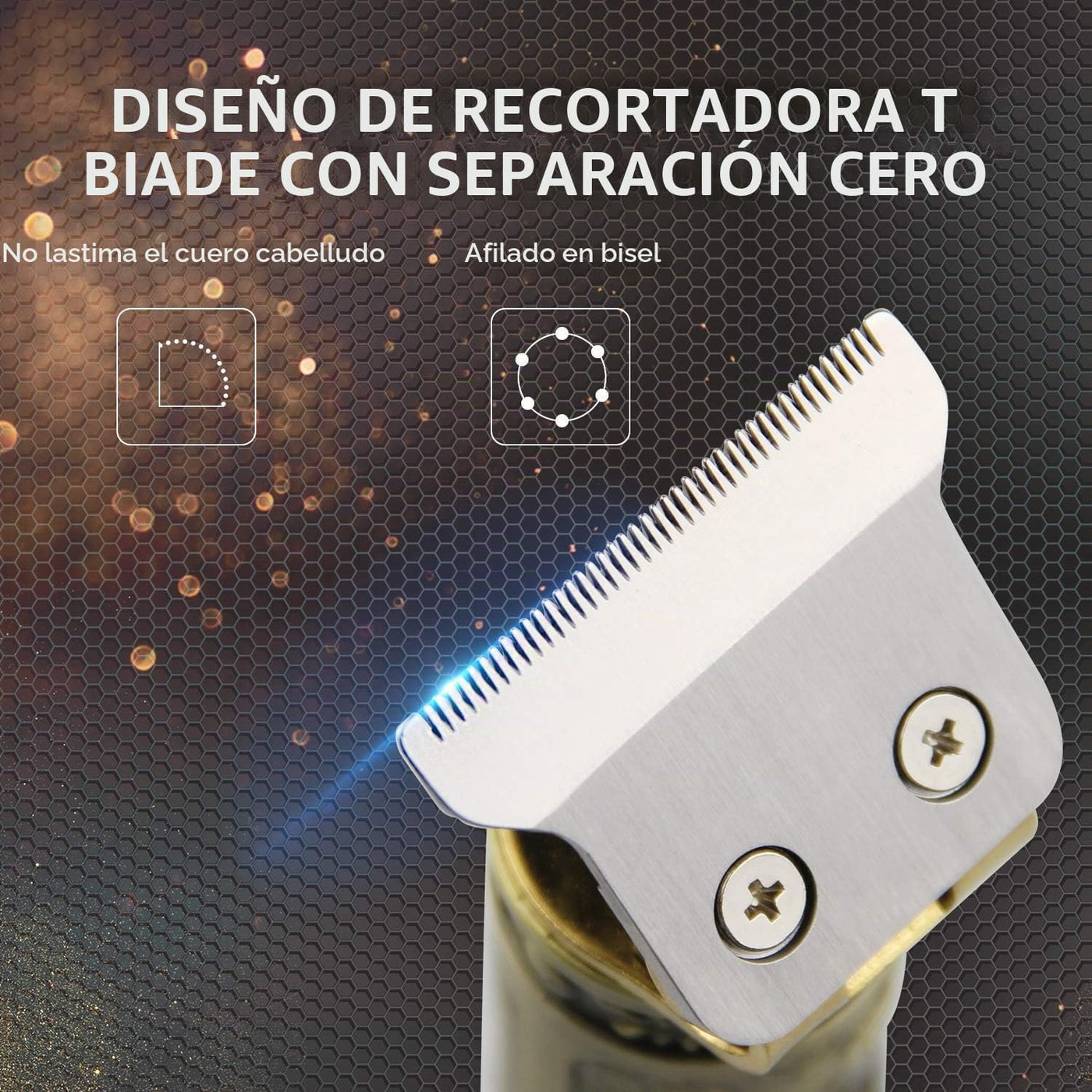 RESUXI Cortadora de pelo inalámbrica para hombres, cortadora de pel...