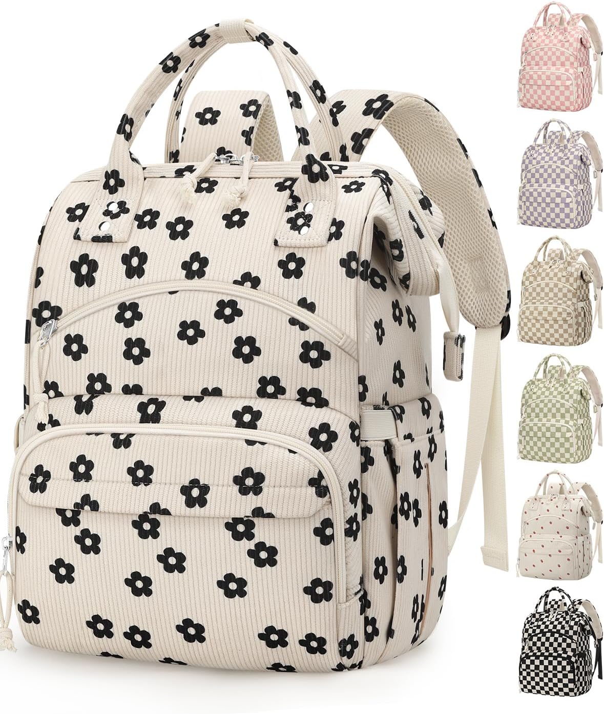 Pritent Mochila para pañales de gran capacidad para mamá, bolsa de...