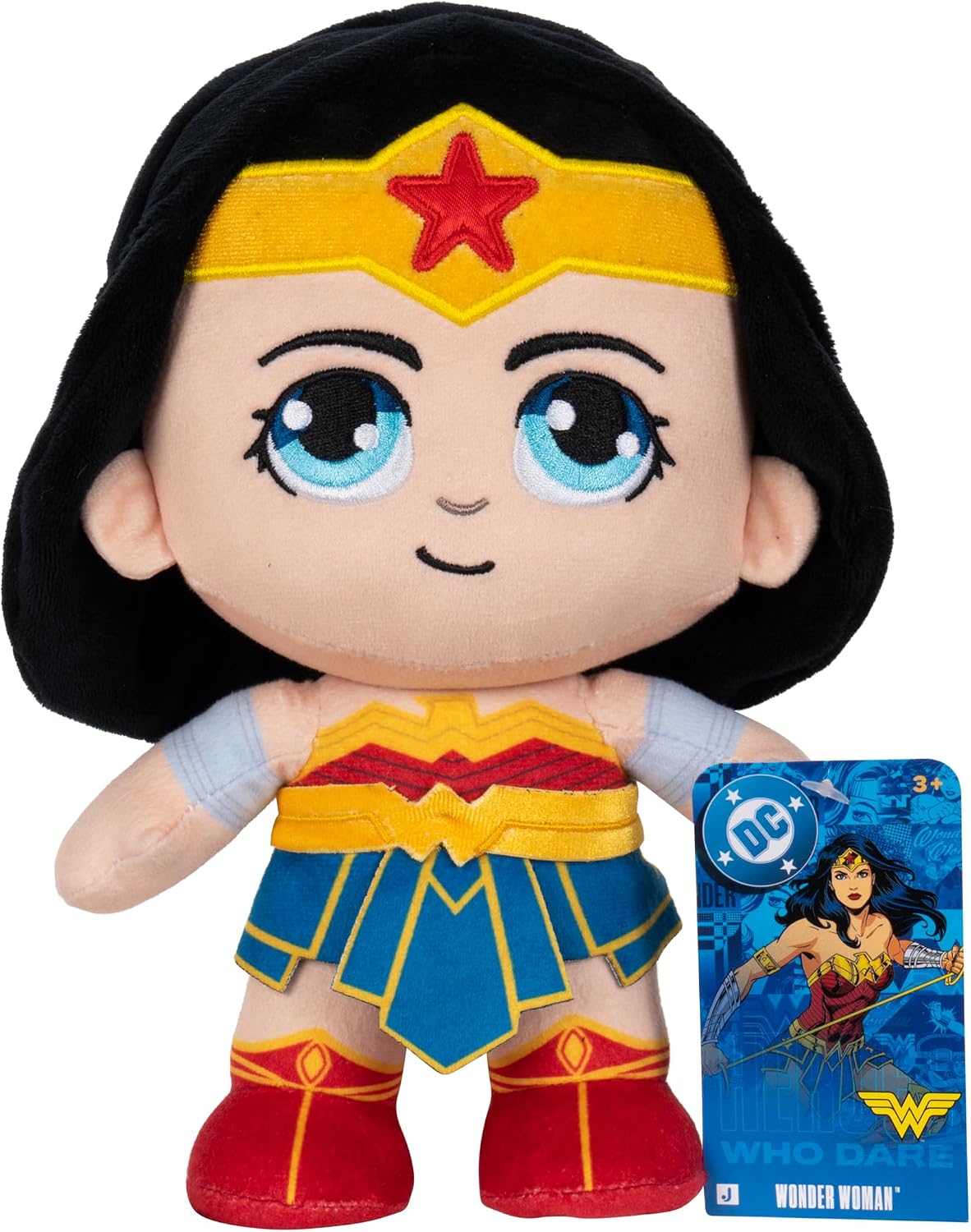 Jazwares DC Peluche de colección de Wonder Woman de 8 pulgadas, sup...