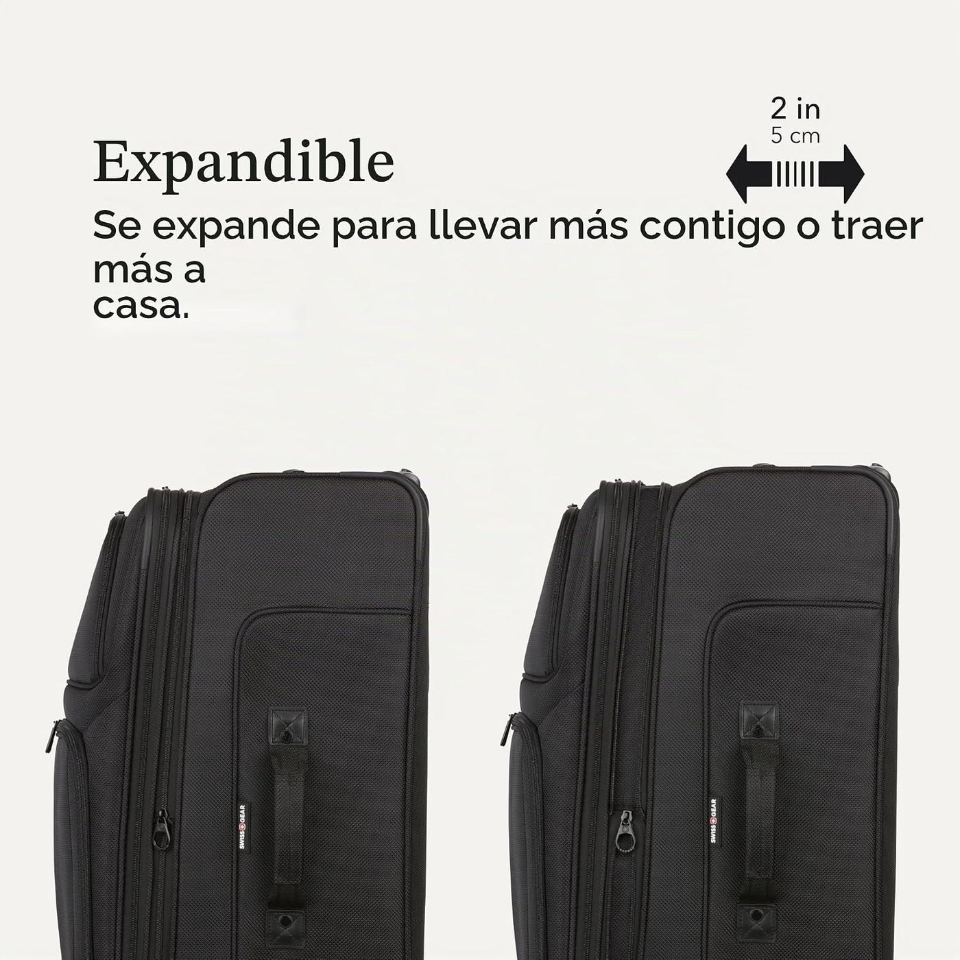 SwissGear Sion de Lado Blando Expandible, Negro