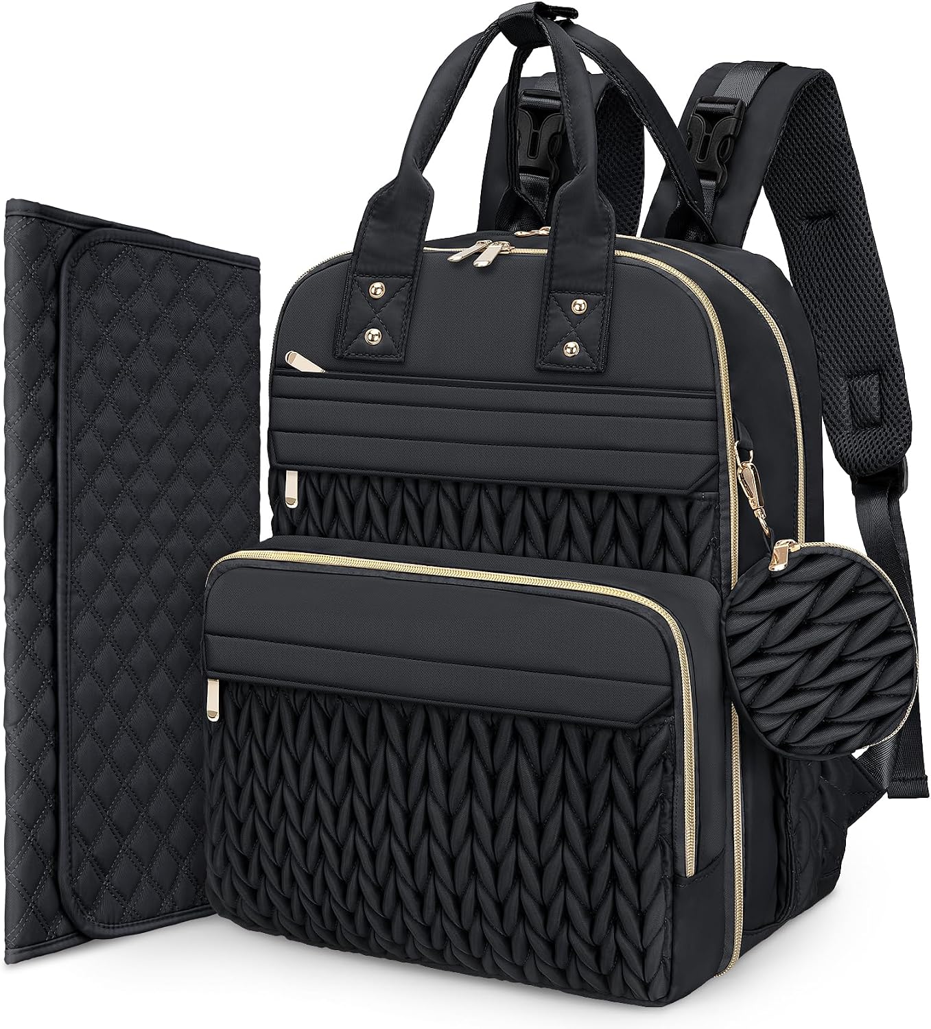 Mochila para pañales CandyHome, elegantes bolsas impermeables para...