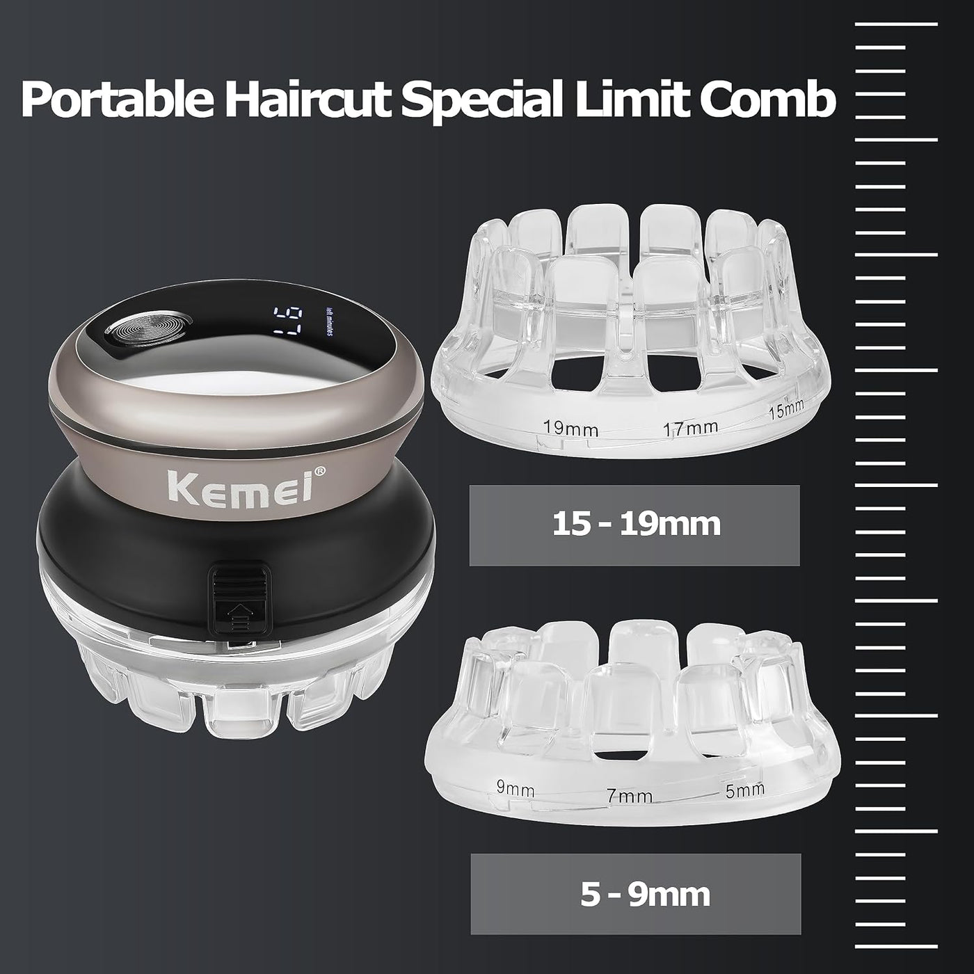 KEMEI Cortadora de pelo profesional para hombres, recortadora de pe...